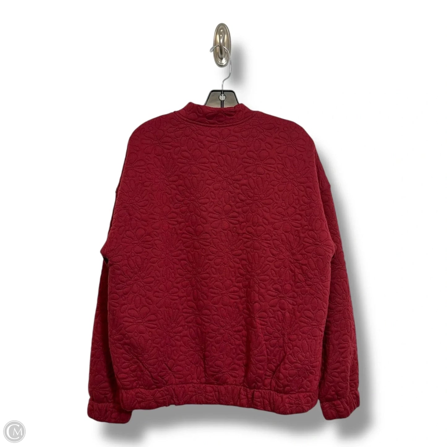 Athletic Jacket By Clothes Mentor In Maroon, Size: S