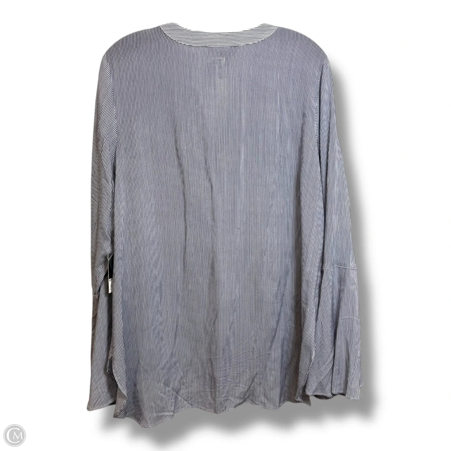 Top Long Sleeve By Simply Vera In Striped Pattern, Size: M