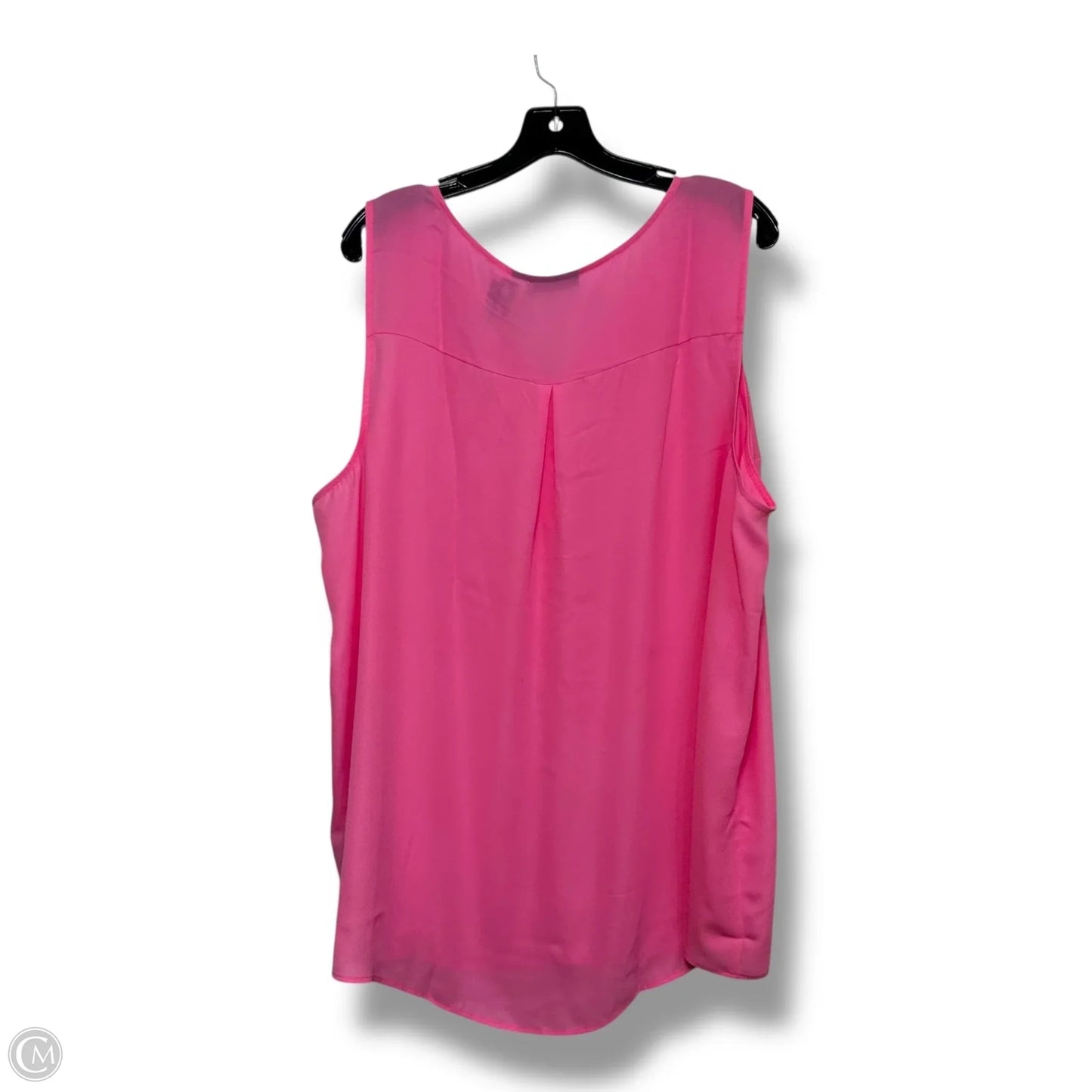 Top Sleeveless By Apt 9 In Pink, Size: 3x