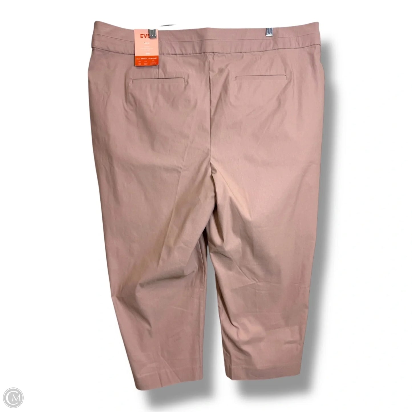 Mid rise Capris By Evri In Pink, Size: 22