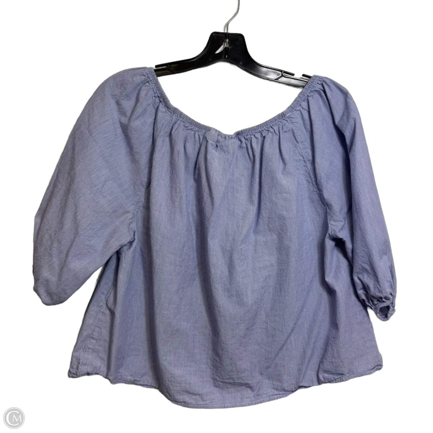 Top 3/4 Sleeve By Maeve In Blue, Size: M