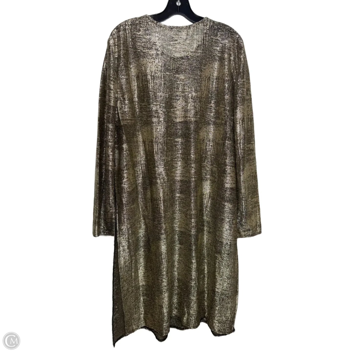 Cardigan By Anne Klein In Gold, Size: Xl