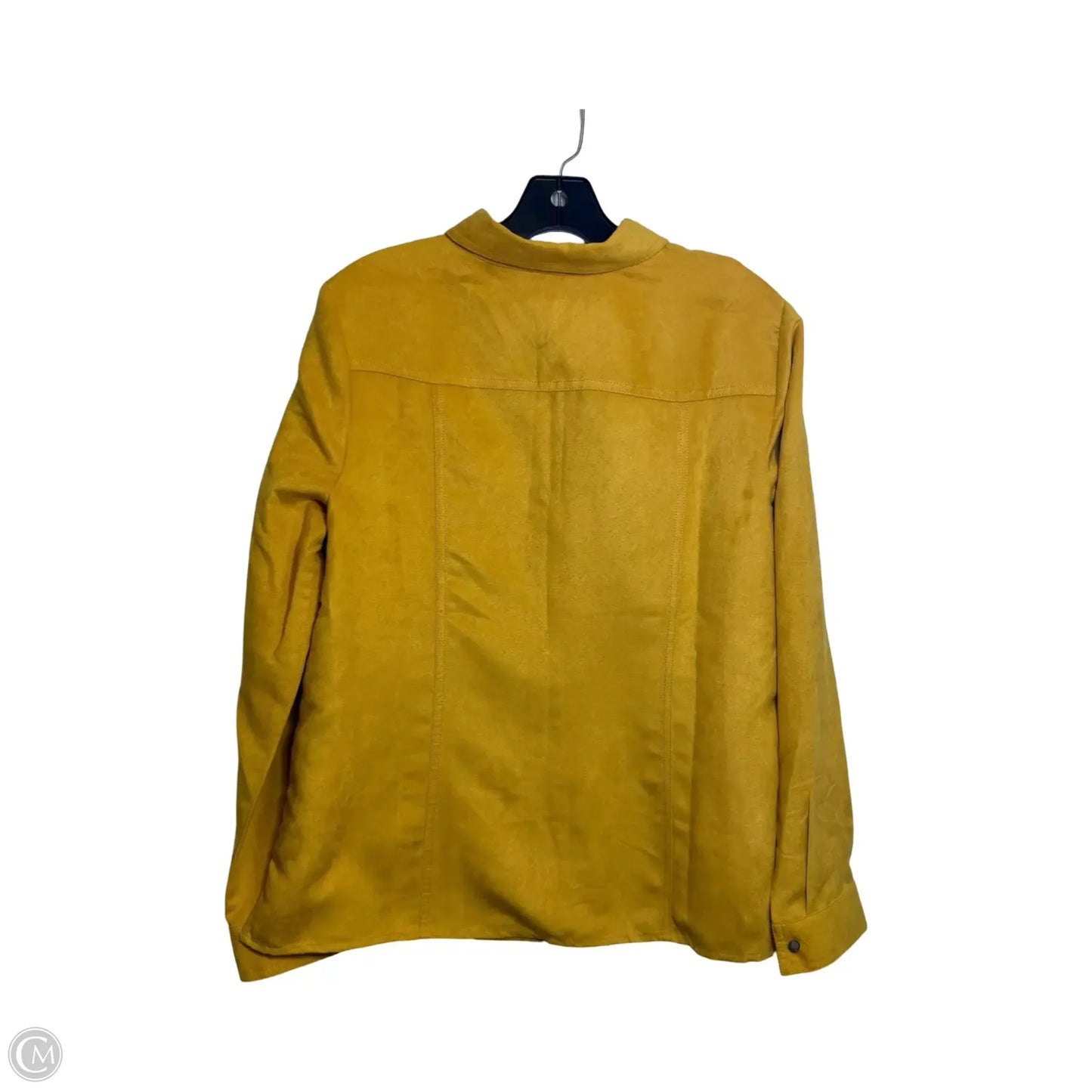 Top Long Sleeve By Christopher And Banks In Yellow, Size: L