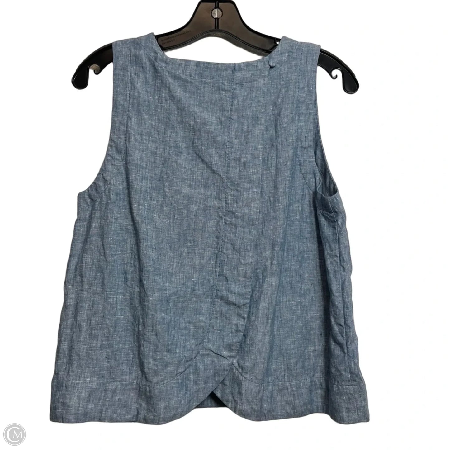 Top Sleeveless By Loft In Blue, Size: M