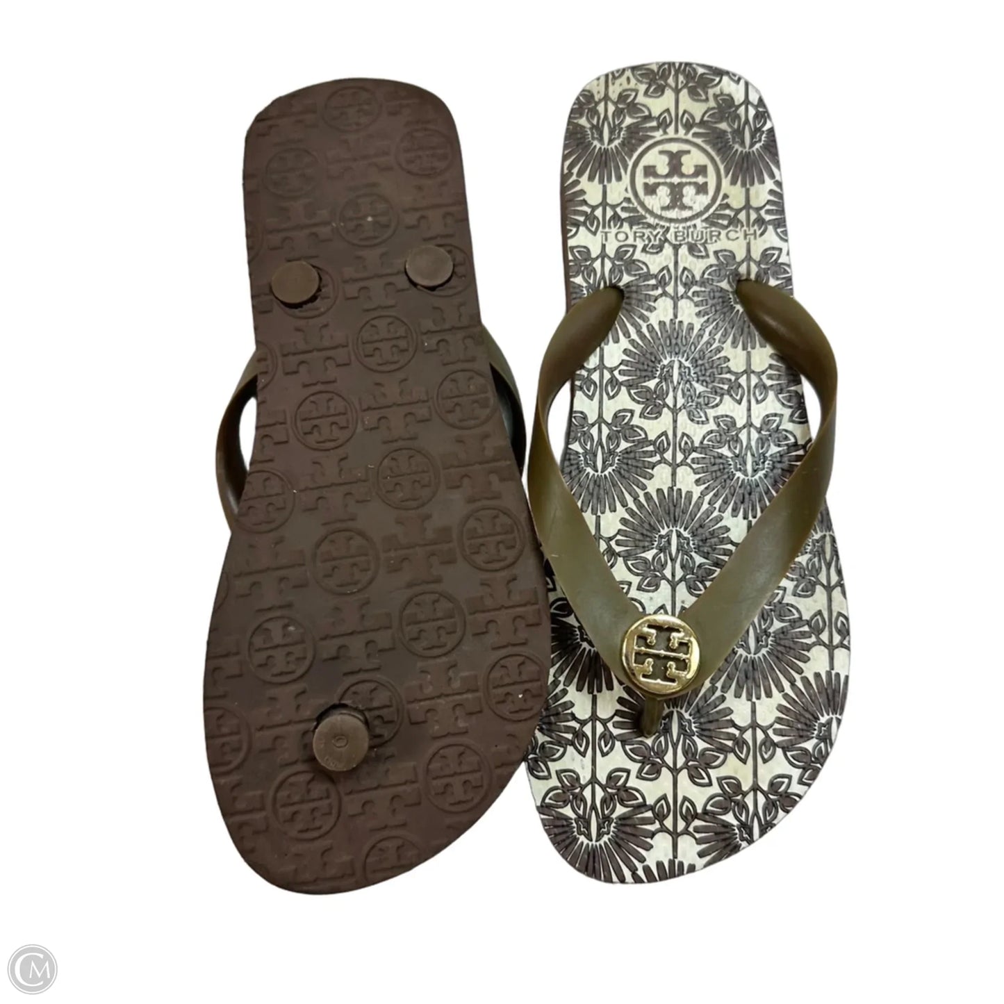 Sandals Designer By Tory Burch In Brown, Size: 6