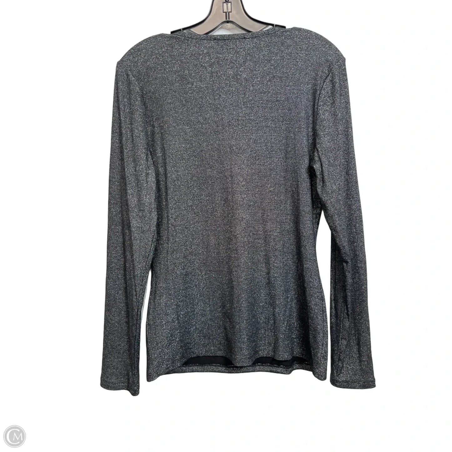 Top Long Sleeve By Inc In Black, Size: L