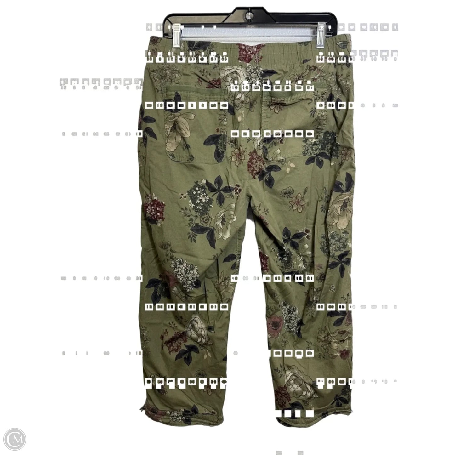 Pants Cropped By Democracy In Floral Print, Size: 12