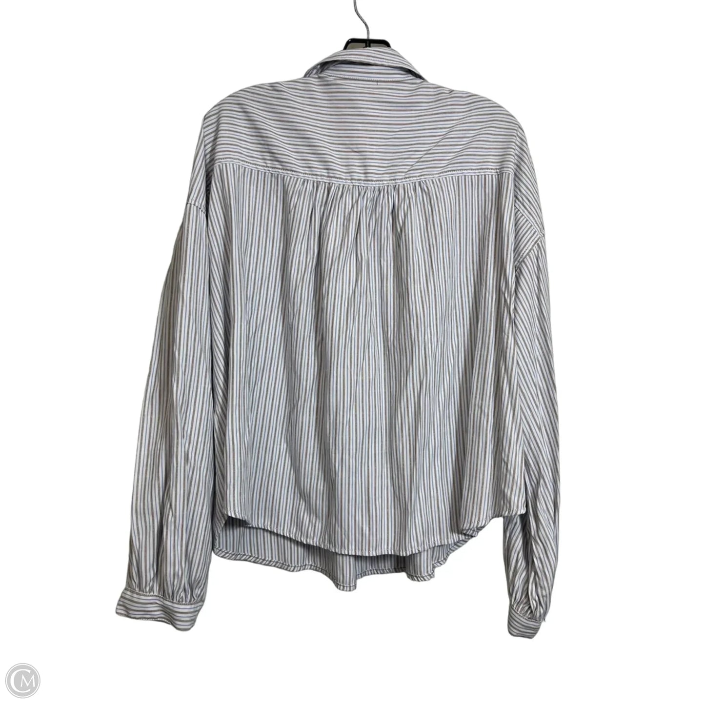 Top Long Sleeve By Max Studio In Striped Pattern, Size: L