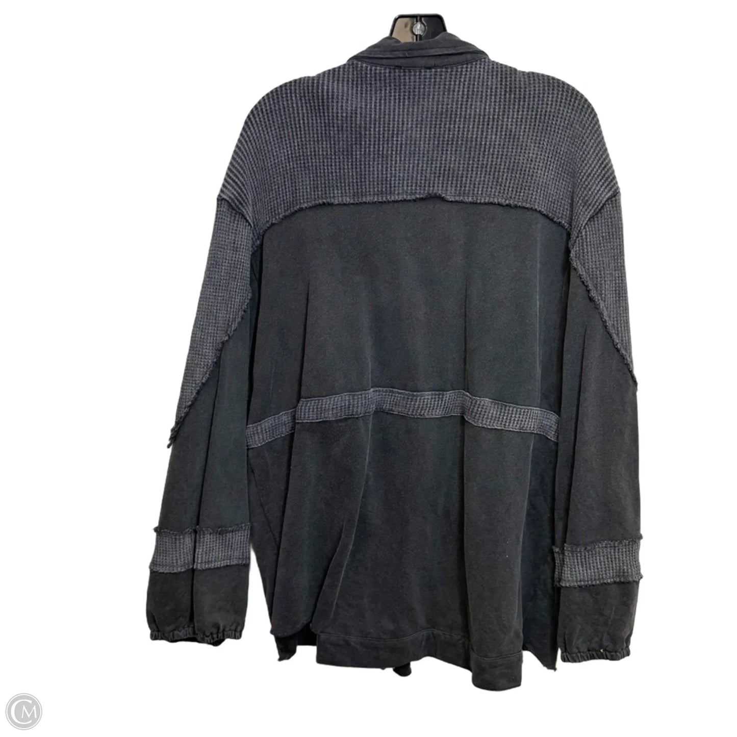 Jacket Shirt By Pol In Grey, Size: L