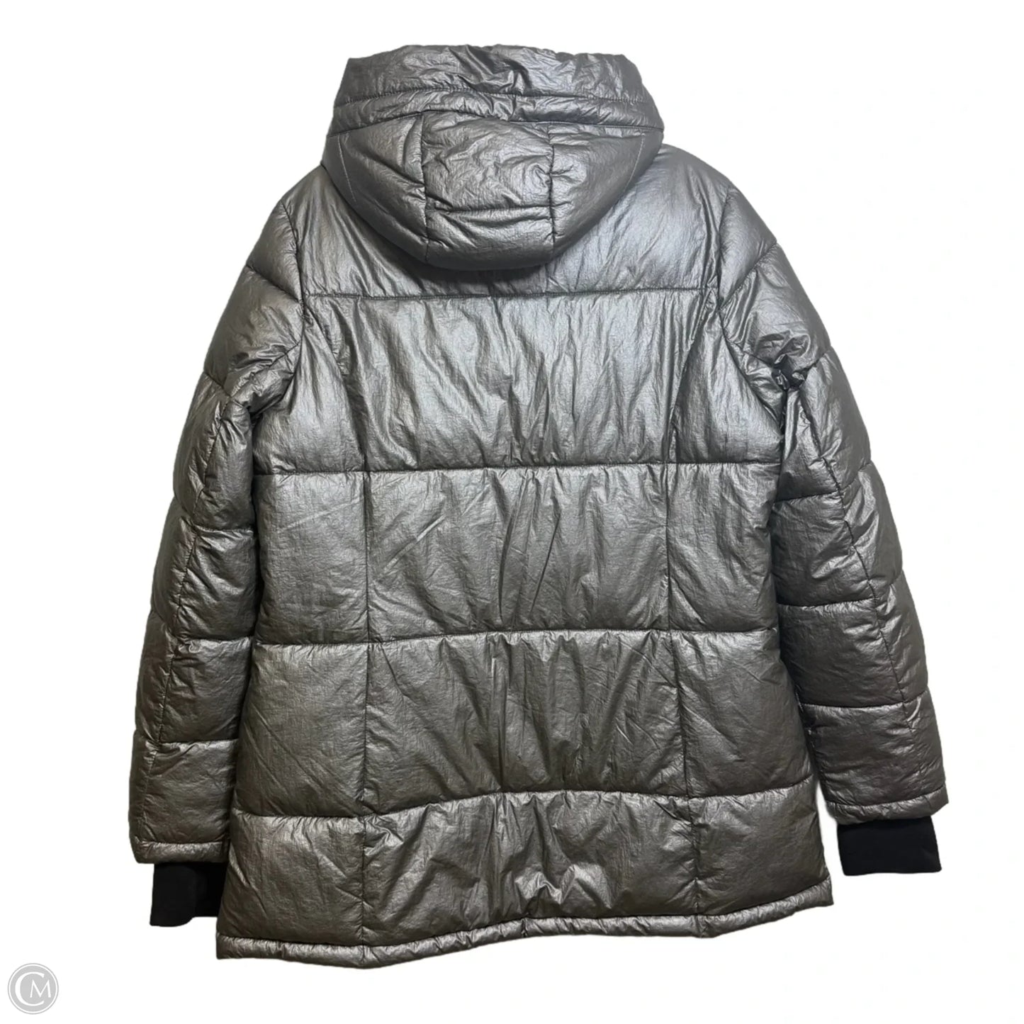 Coat Parka By Michael By Michael Kors In Silver, Size: M