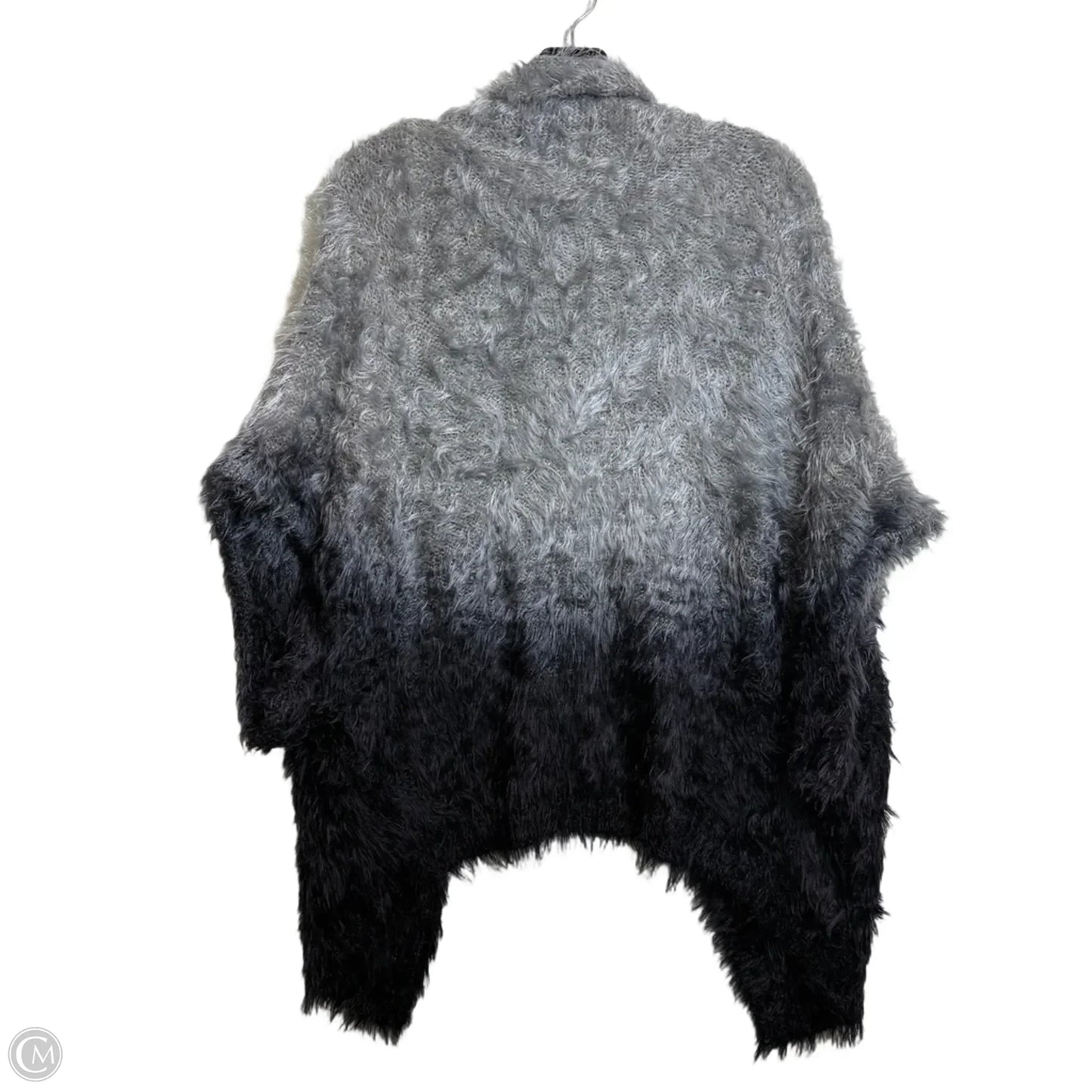 Cardigan By Clothes Mentor In Black & Grey, Size: L