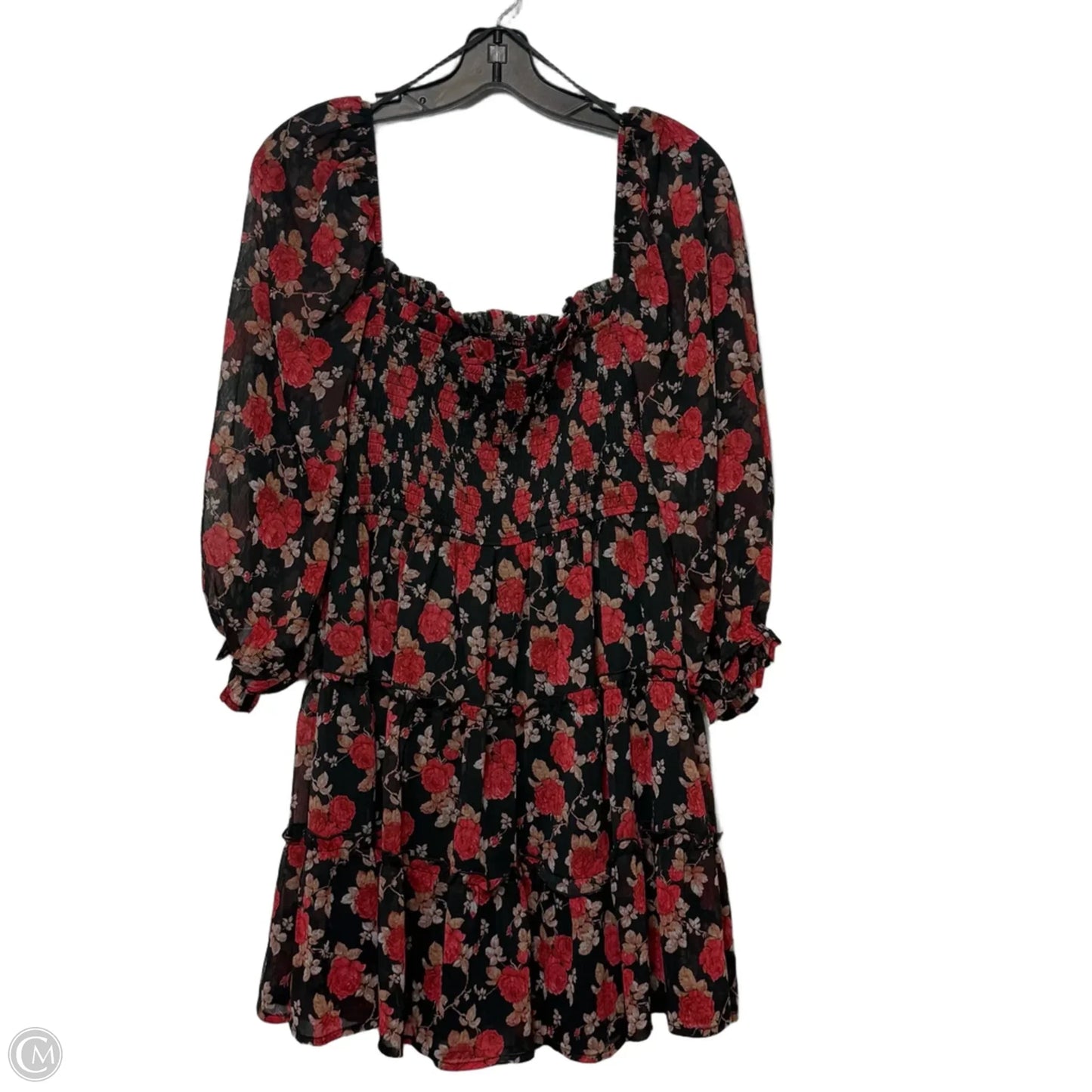 Dress Casual Short By Mi Ami In Floral Print, Size: M