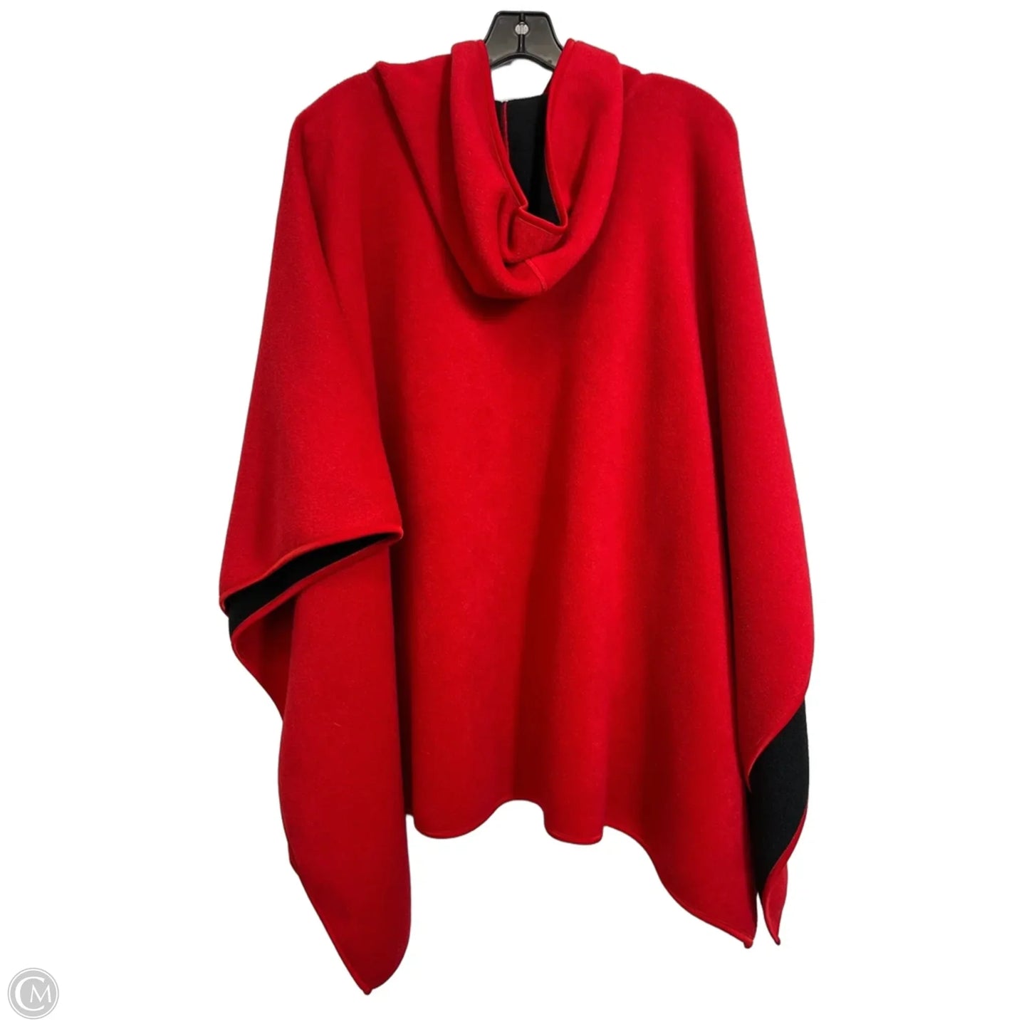 Poncho By Clothes Mentor In Red, Size: Osfm