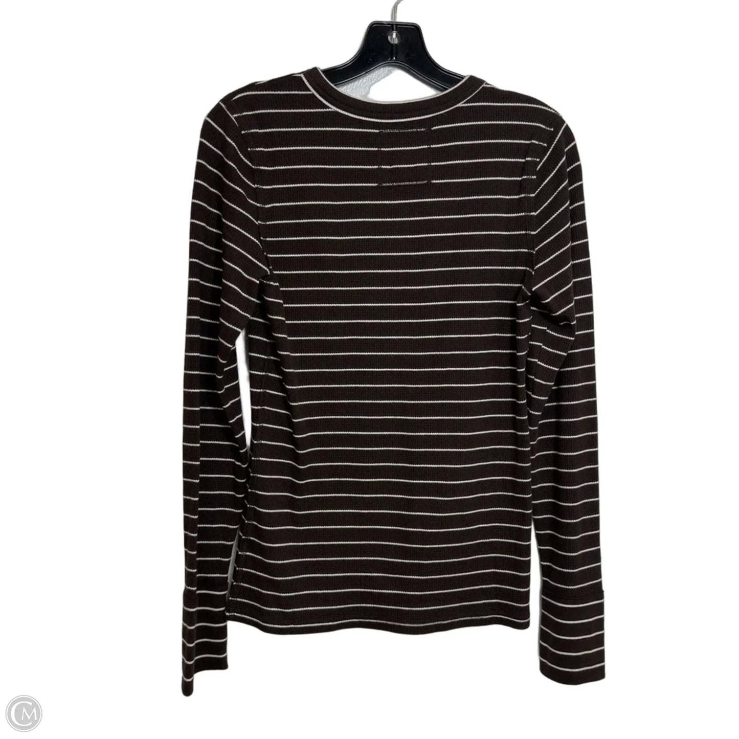 Top Long Sleeve By Aerie In Brown, Size: L
