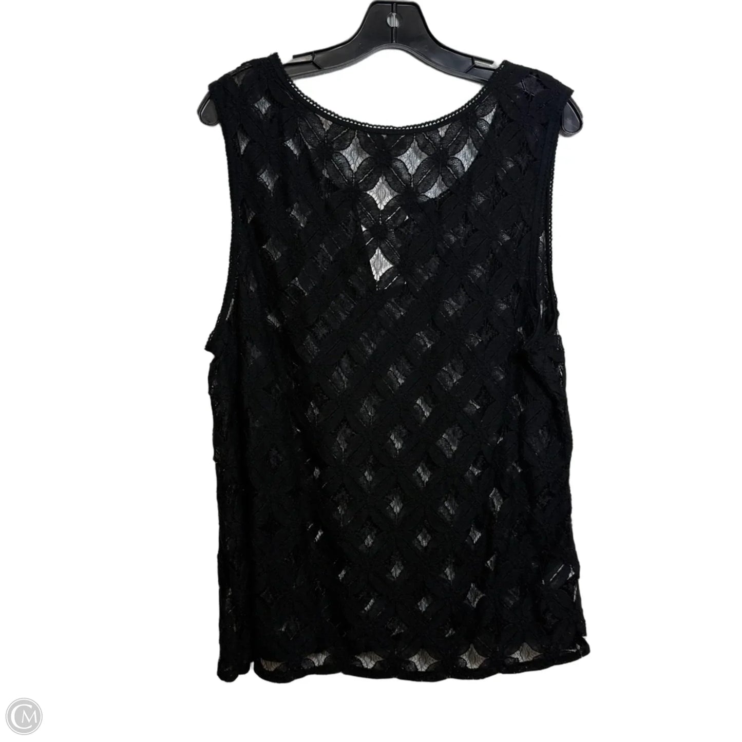 Top Sleeveless By Loft In Black, Size: Xl
