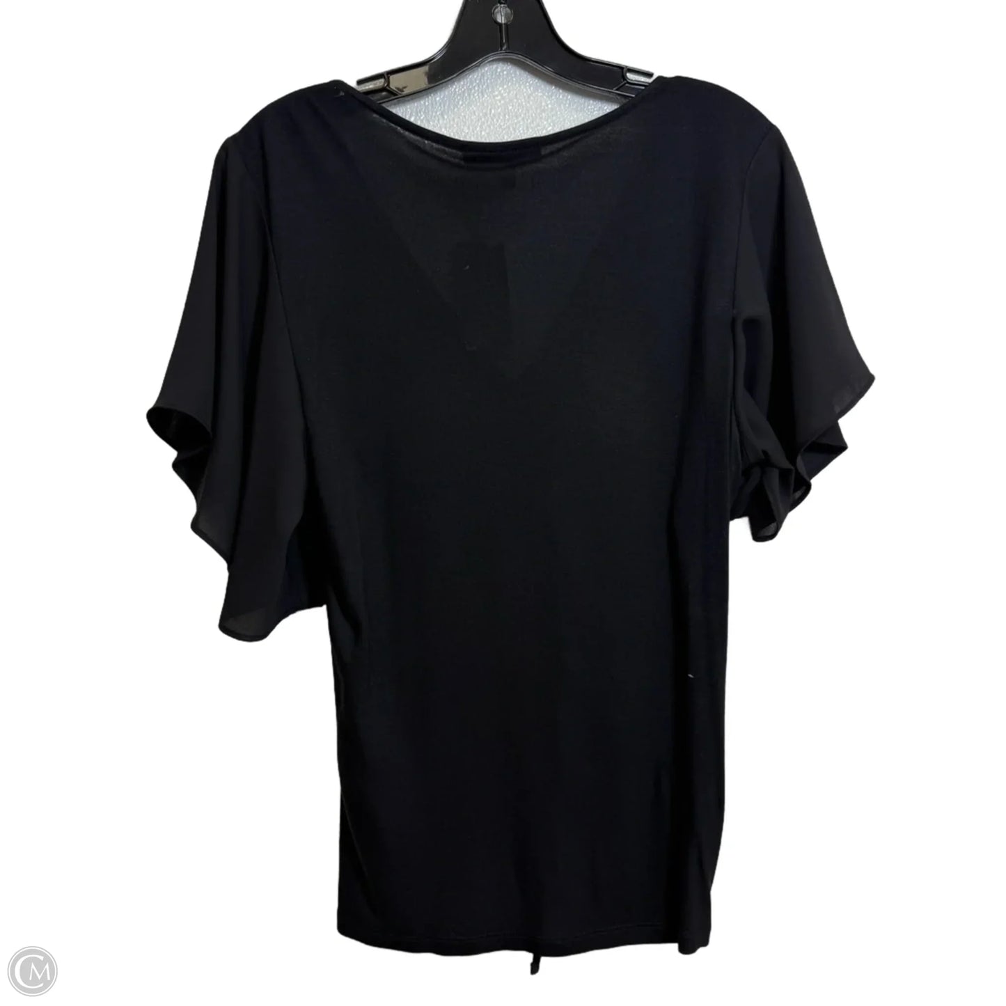 Top Short Sleeve By Inc In Black, Size: L