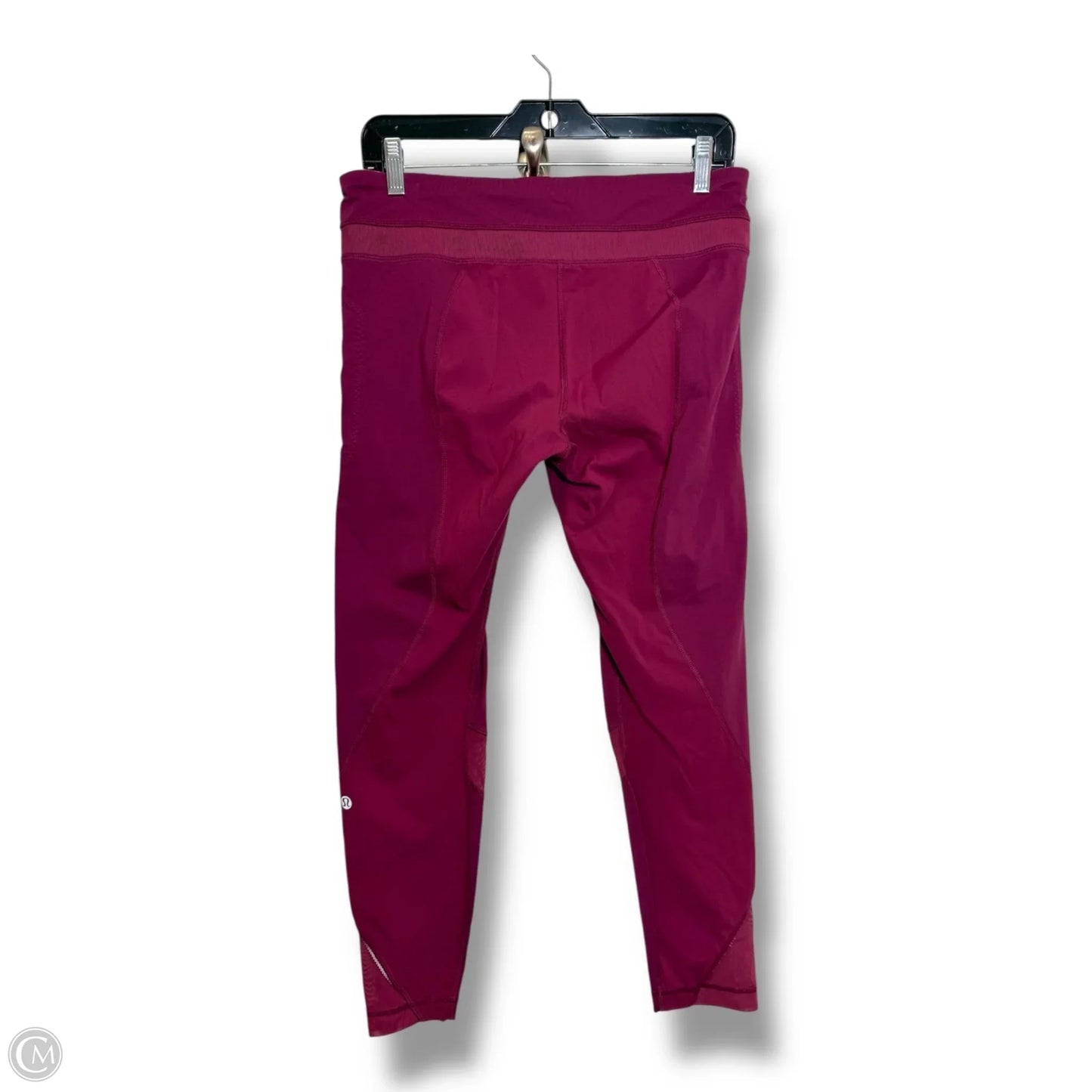 Athletic Leggings By Lululemon In Maroon, Size: 10