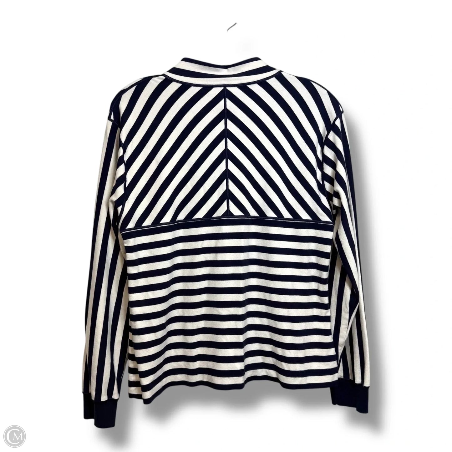 Jacket Designer By Lafayette 148 In Striped Pattern, Size: S