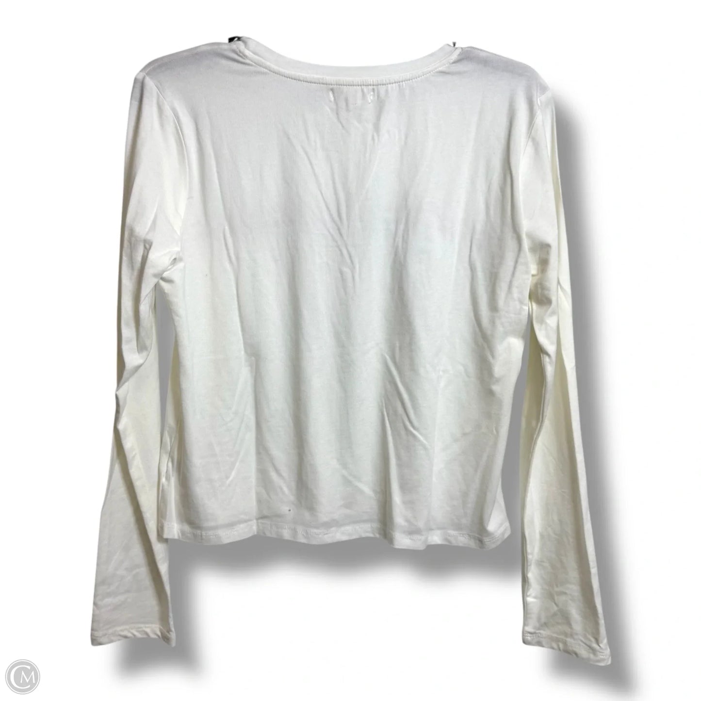 Top Long Sleeve By Heart & Hips In Cream, Size: L