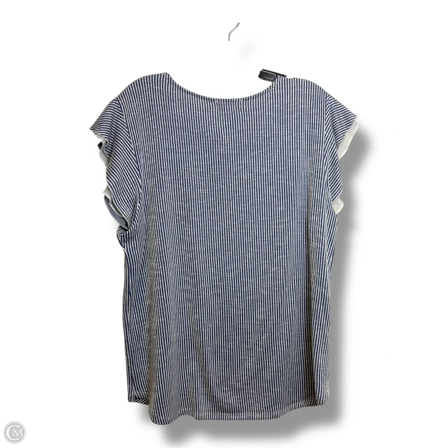 Top Short Sleeve Basic By Clothes Mentor In Striped Pattern, Size: 2x