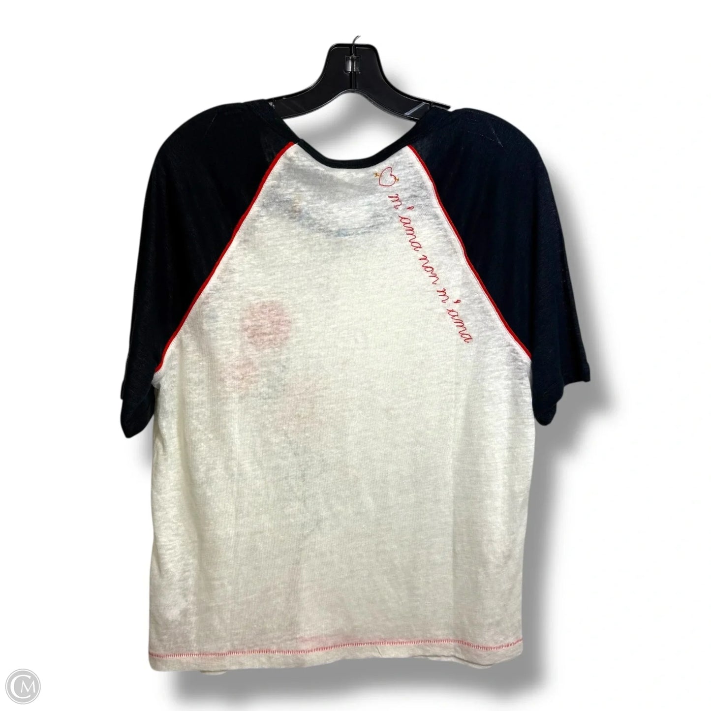 Top Short Sleeve Basic By Splendid In Blue & White, Size: S