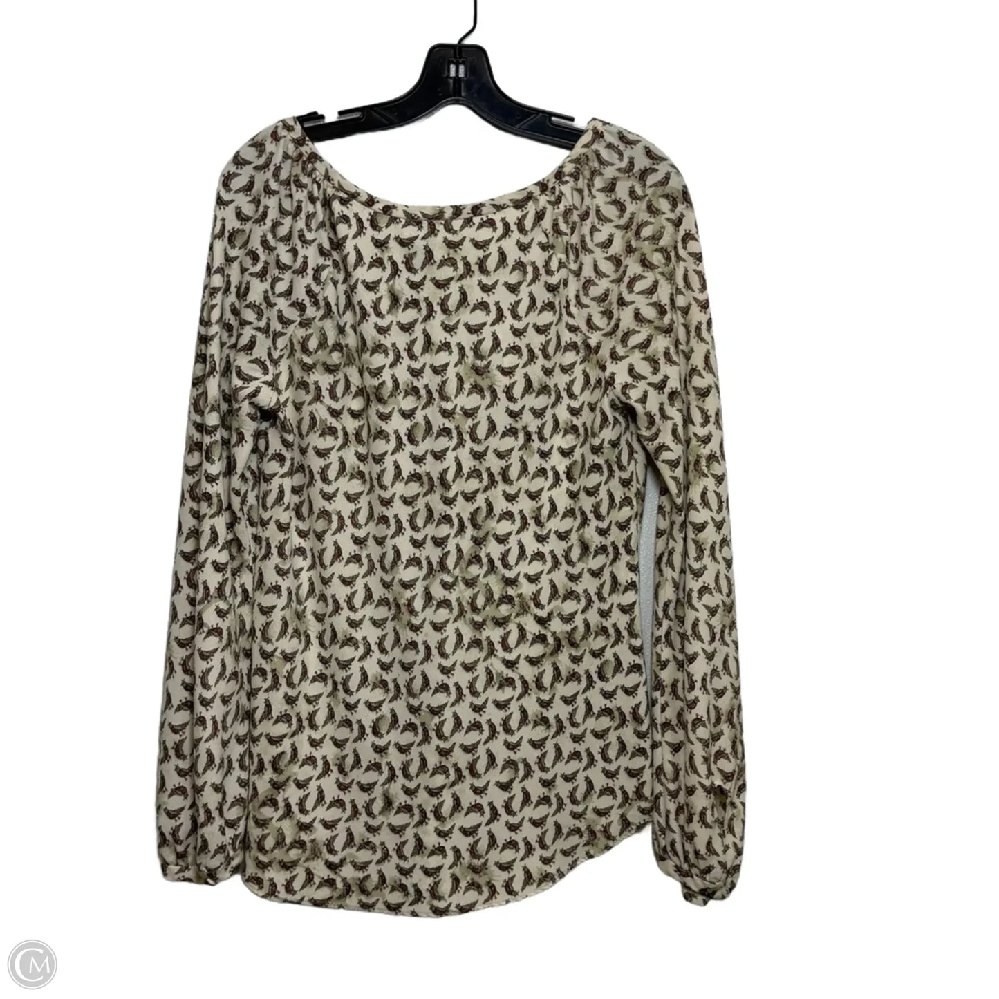 Top Long Sleeve Basic By Rachel Roy In Beige, Size: L
