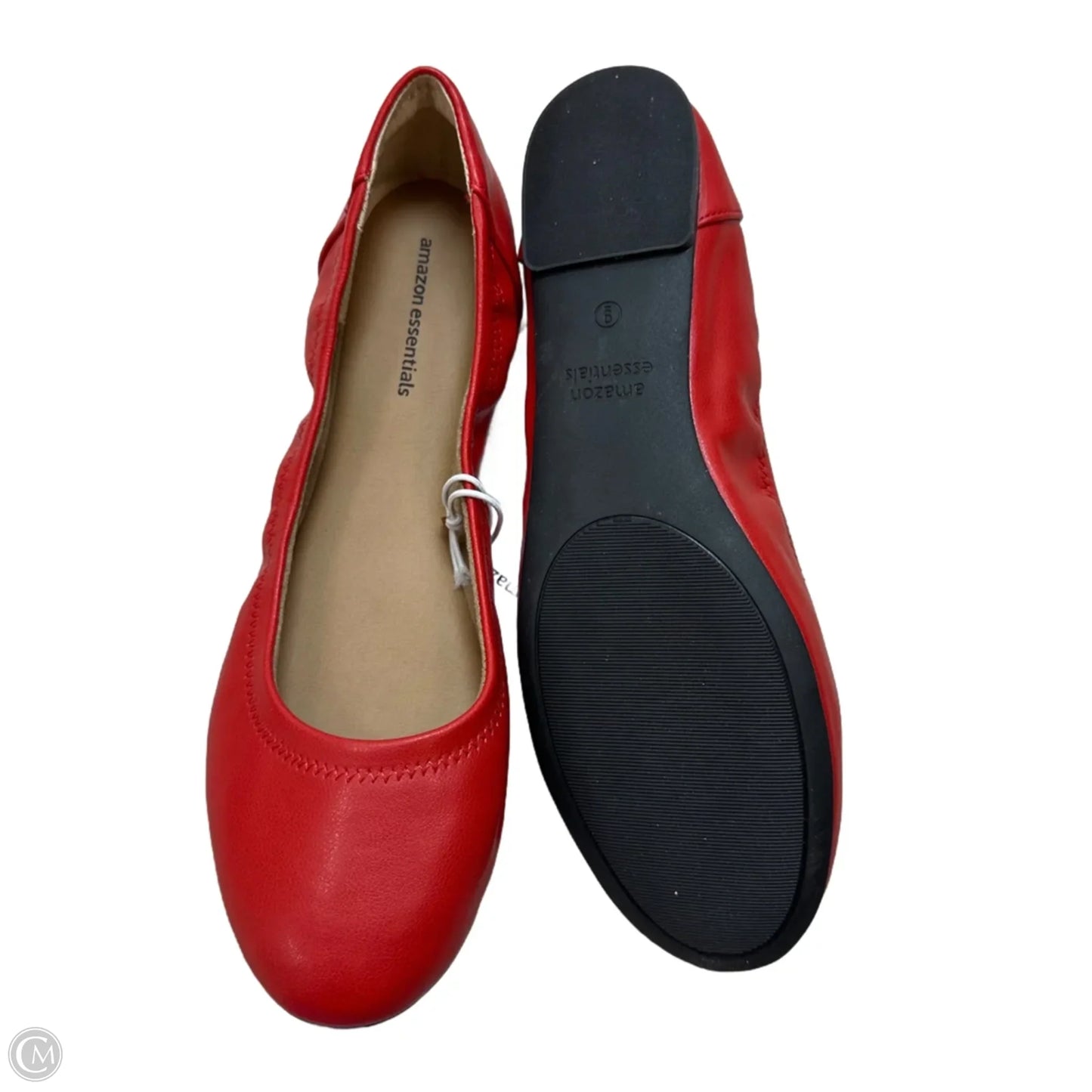 Shoes Flats By Amazon Essentials In Red, Size: 9