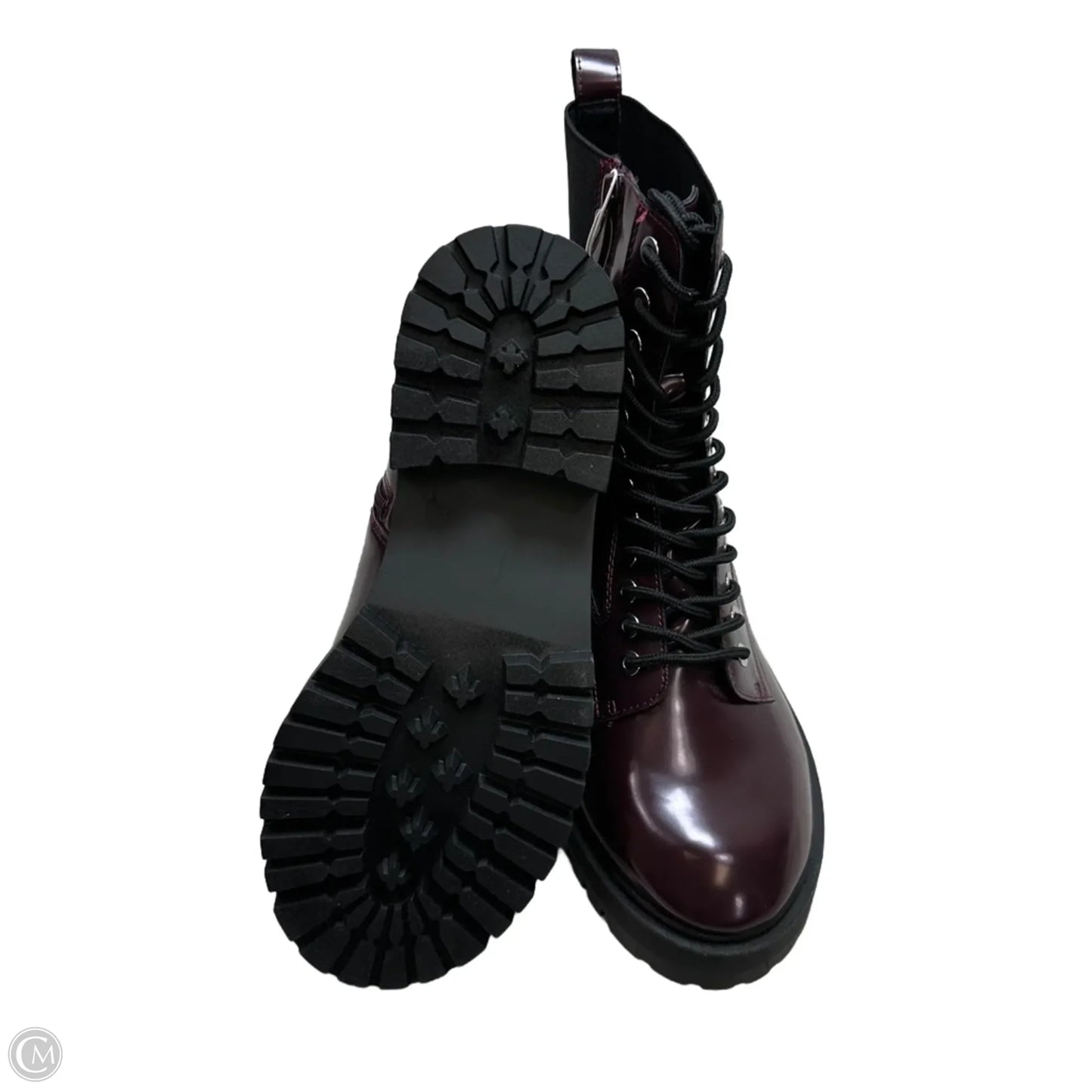 Boots Combat By Torrid In Maroon, Size: 9.5