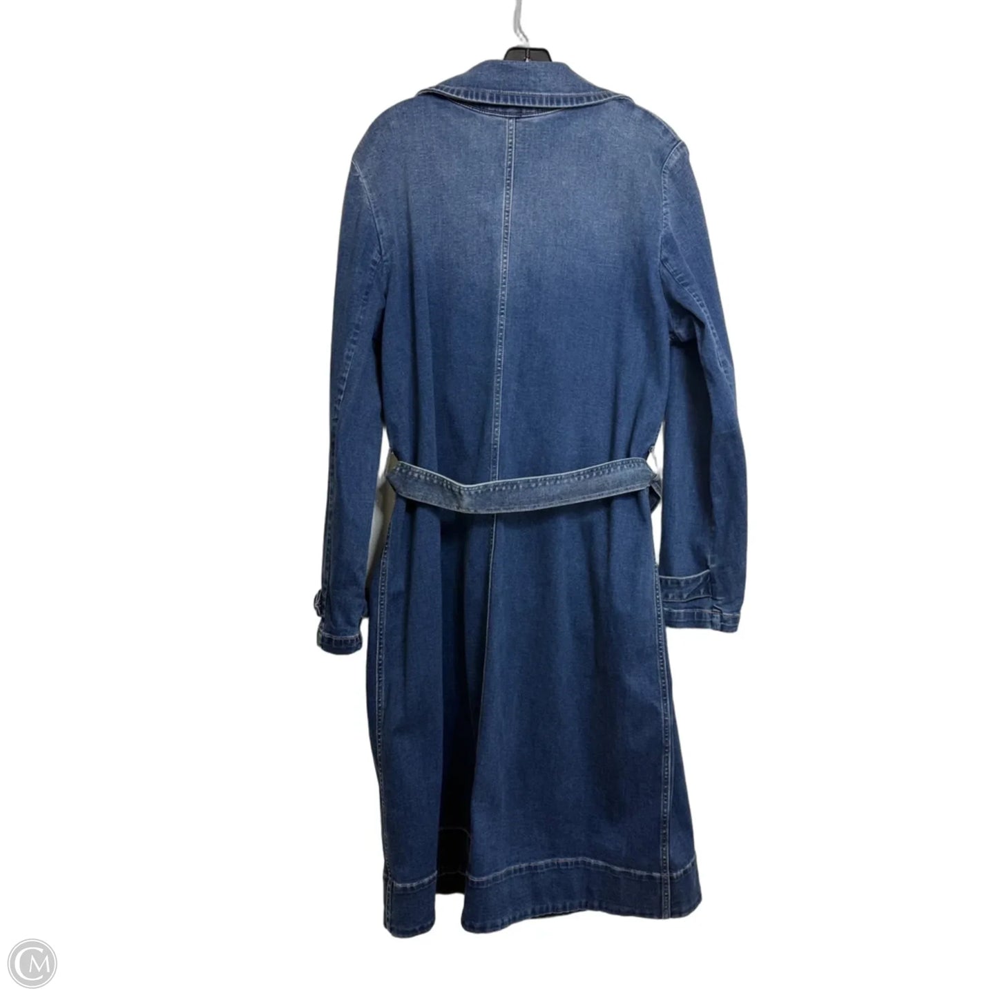 Jean Coat Casual long By White House Black Market In Blue Denim, Size: Xl