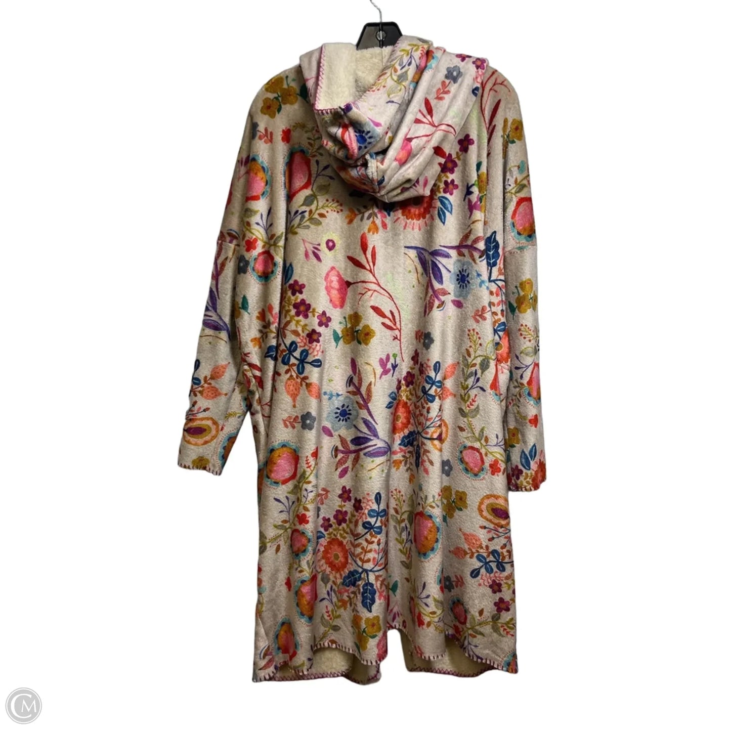 Cardigan By Natural Life In Floral Print, Size: M