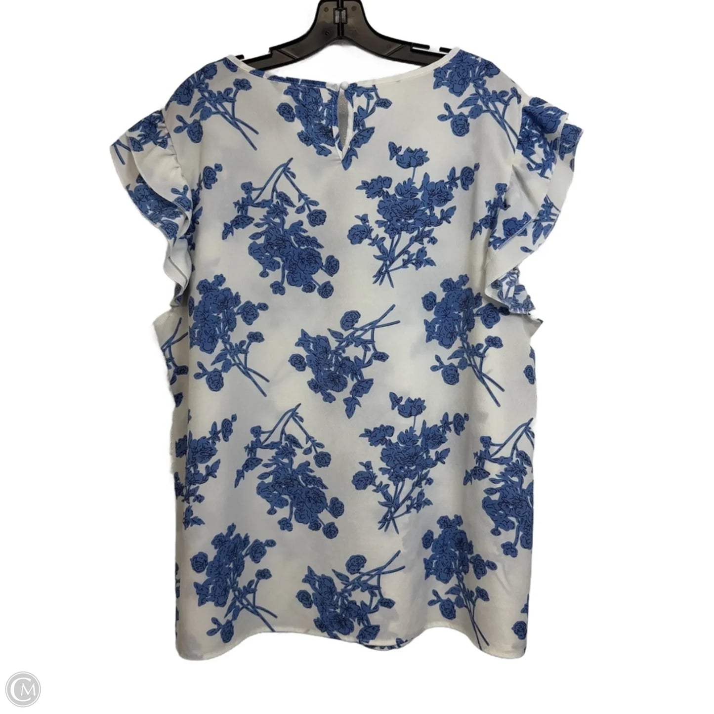 Top Short Sleeve By Bloomchic In Floral Print, Size: 20