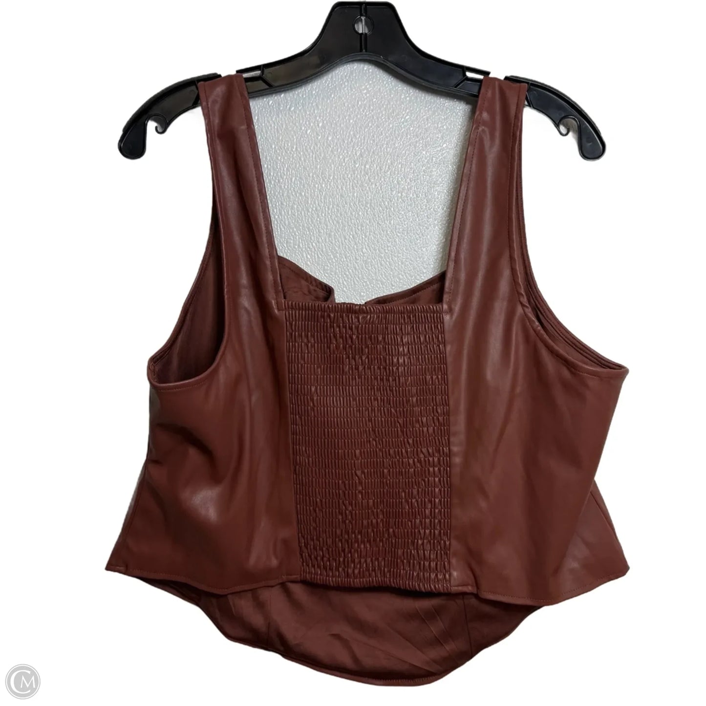 Top Sleeveless Basic By Torrid In Brown, Size: 1x