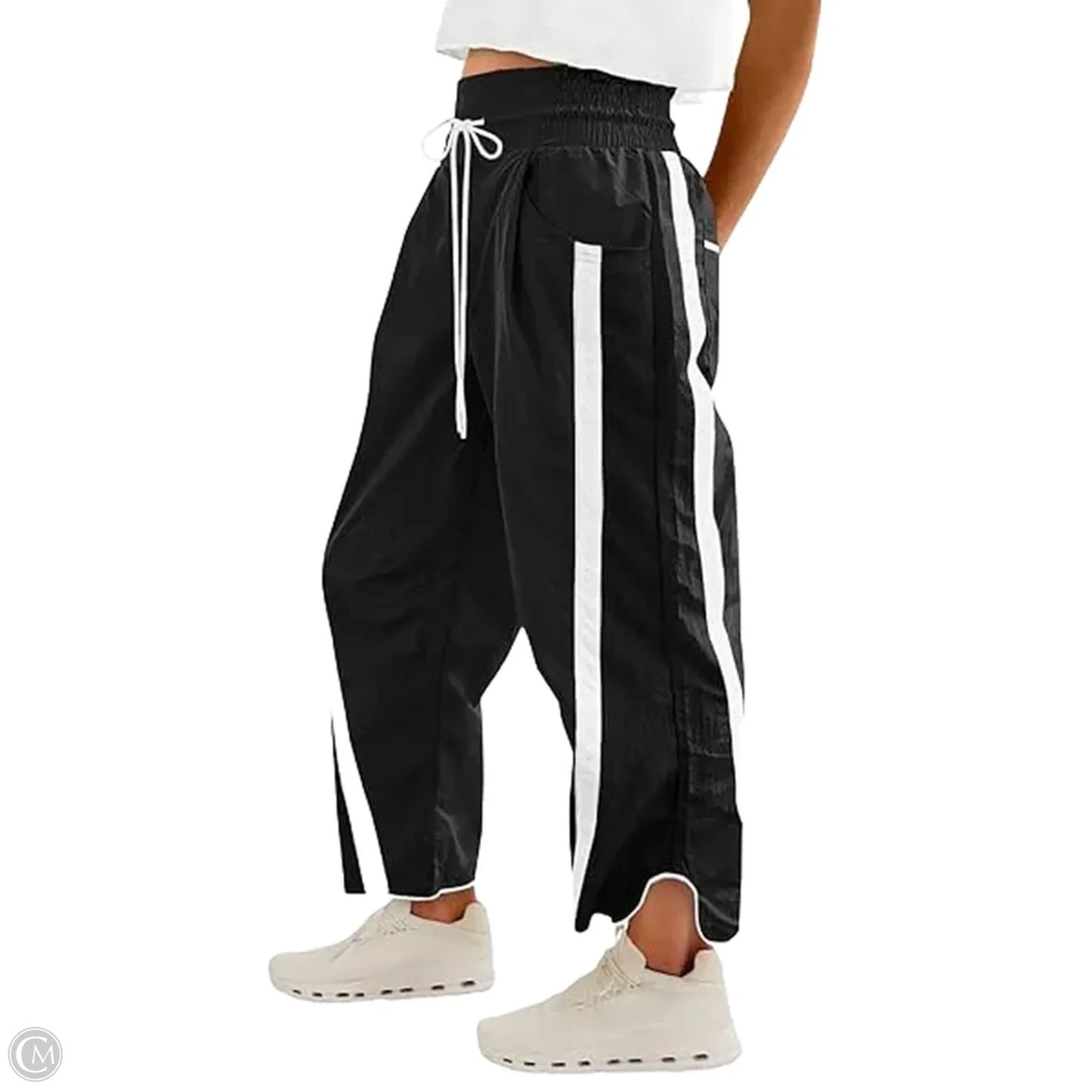 Pants Joggers By Clothes Mentor In Black & White, Size: Xl