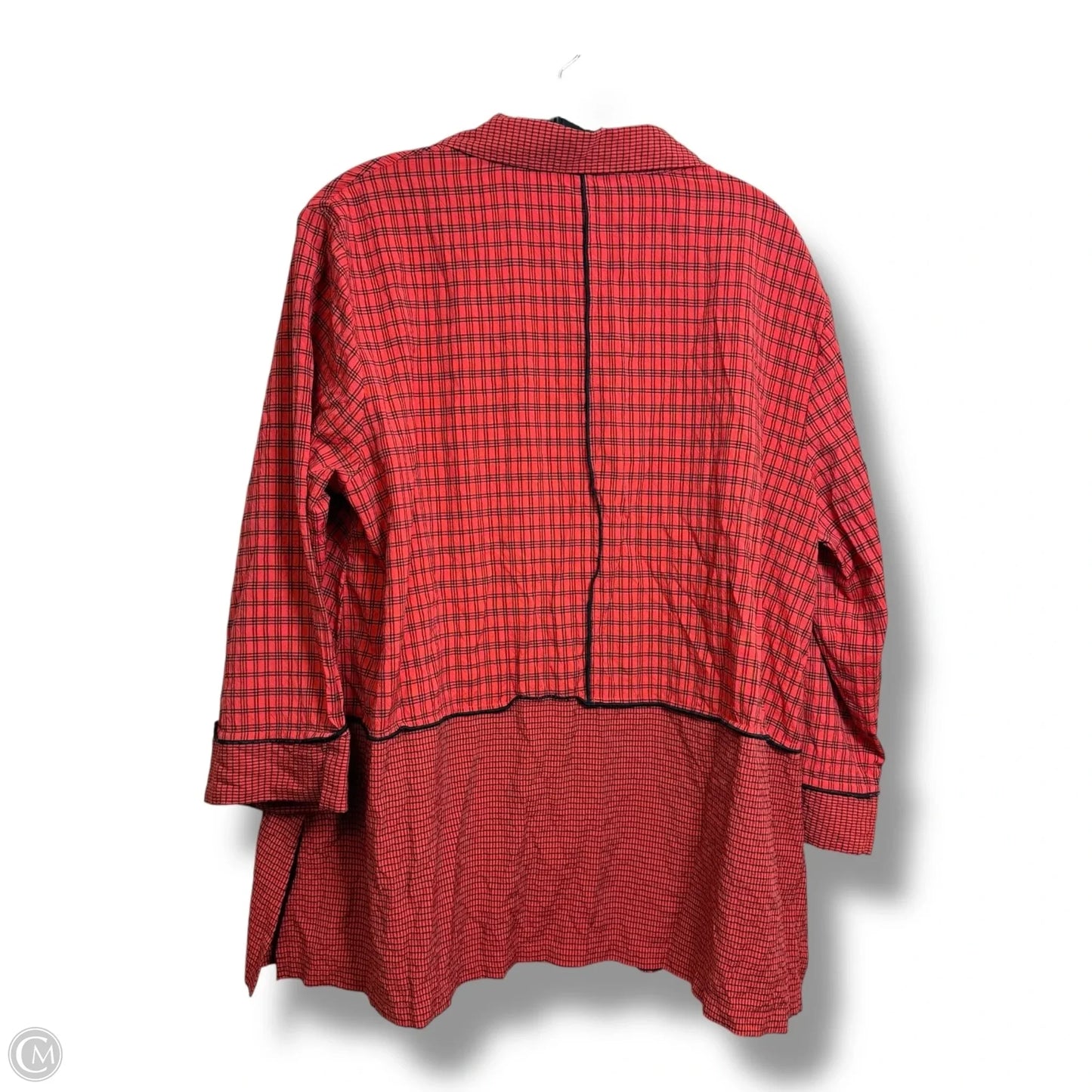 Top Long Sleeve By Ali Miles In Red, Size: Xl