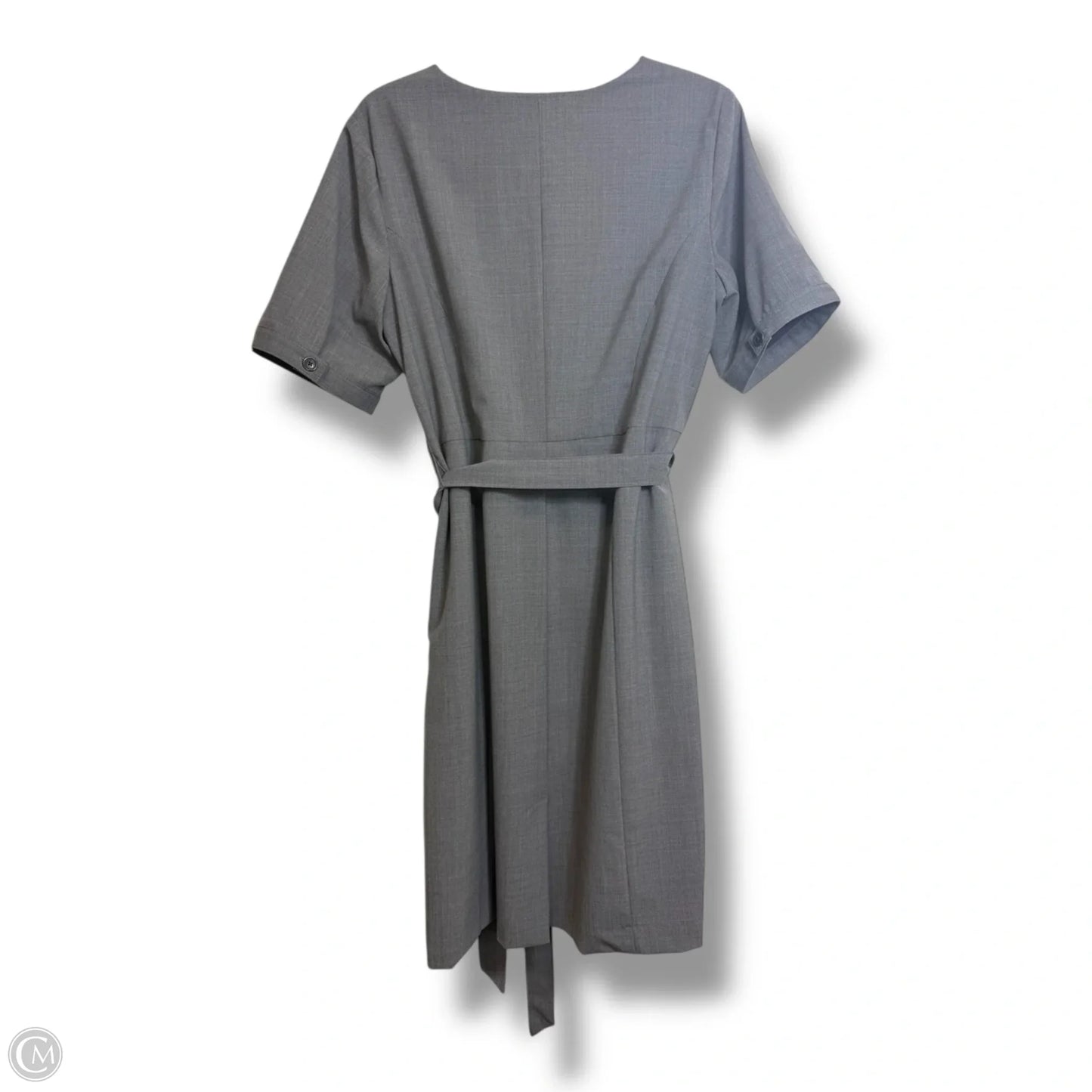 Dress Casual Midi By Lands End In Grey, Size: 14