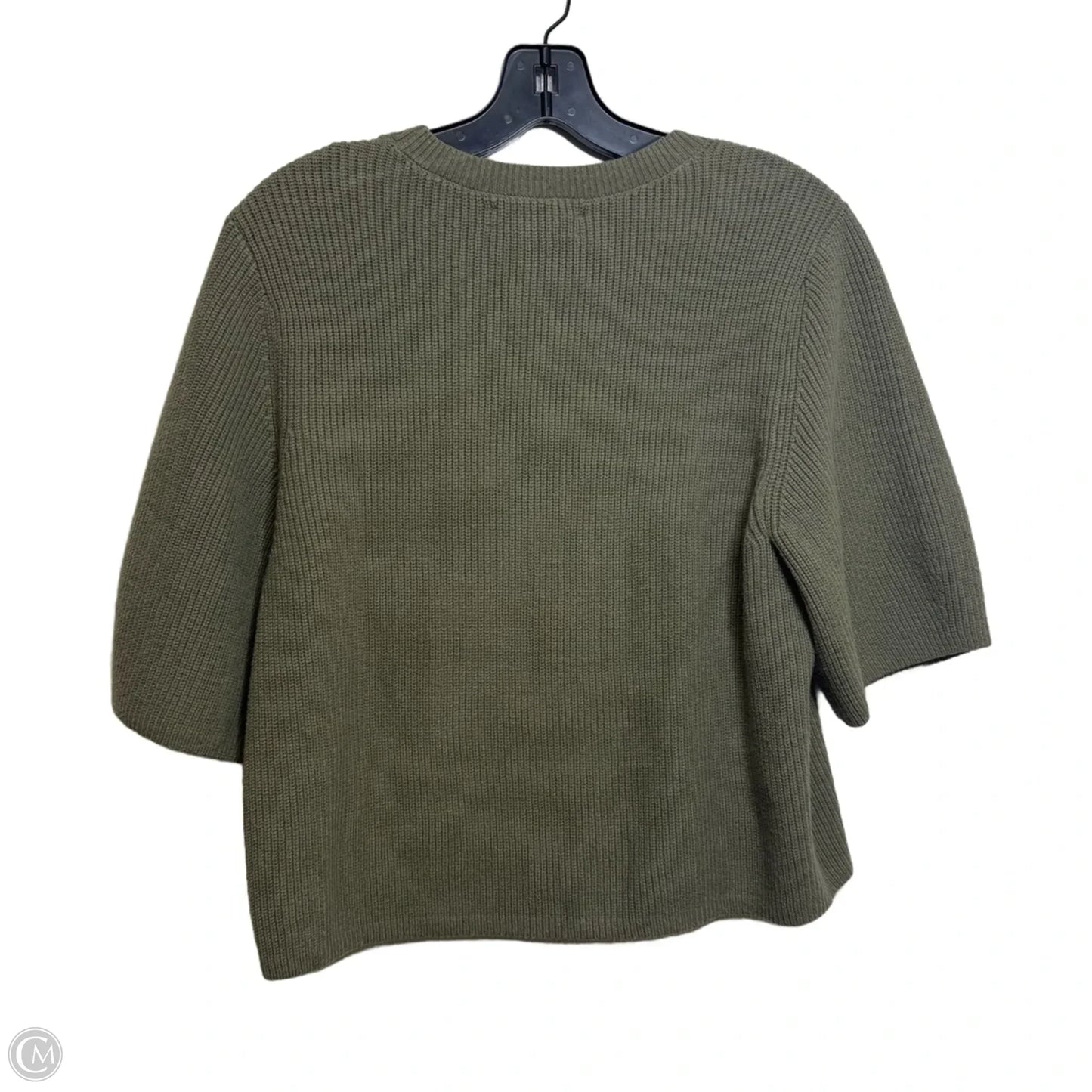 Sweater Short Sleeve By Loft In Green, Size: S