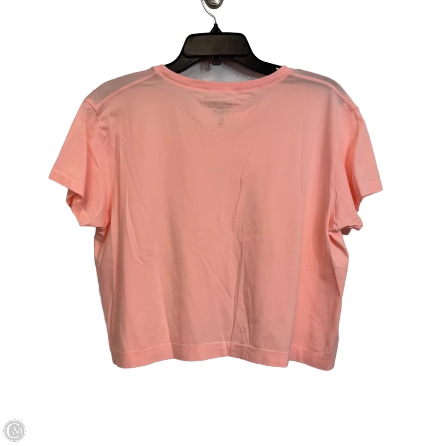 Athletic Top Short Sleeve By Athleta In Peach, Size: L