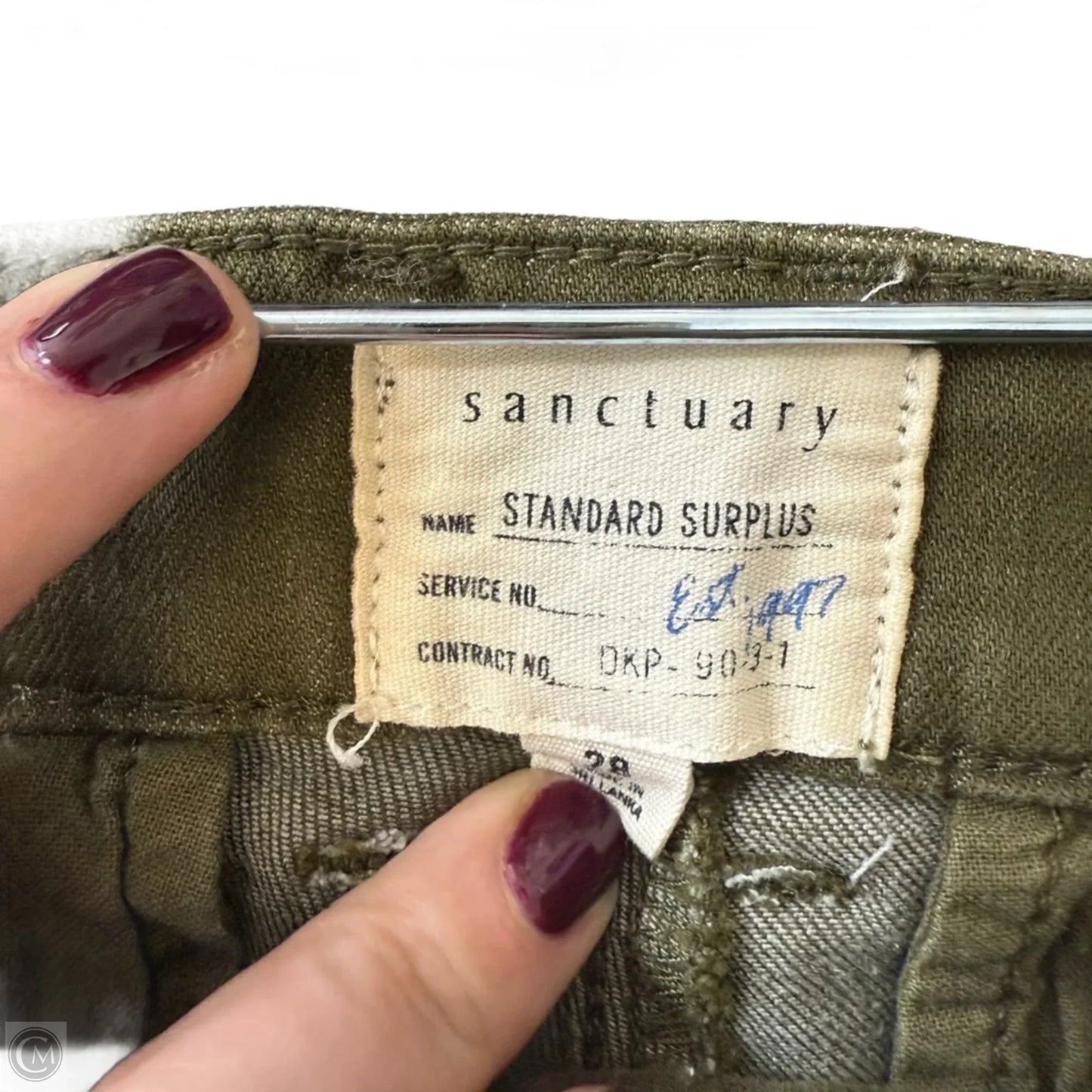 Jeans Skinny By Sanctuary In Green, Size: 6