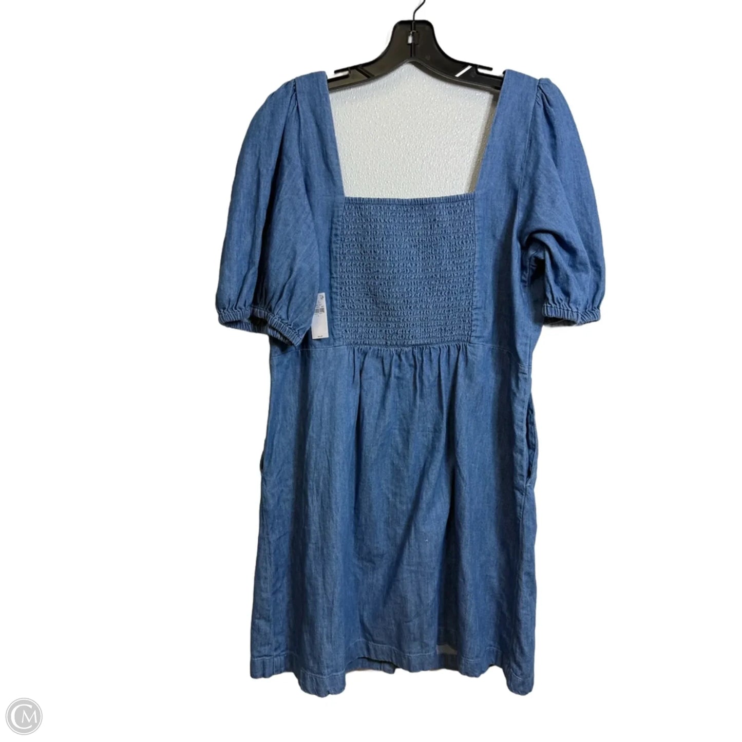 Dress Casual Midi By Old Navy In Blue Denim, Size: L
