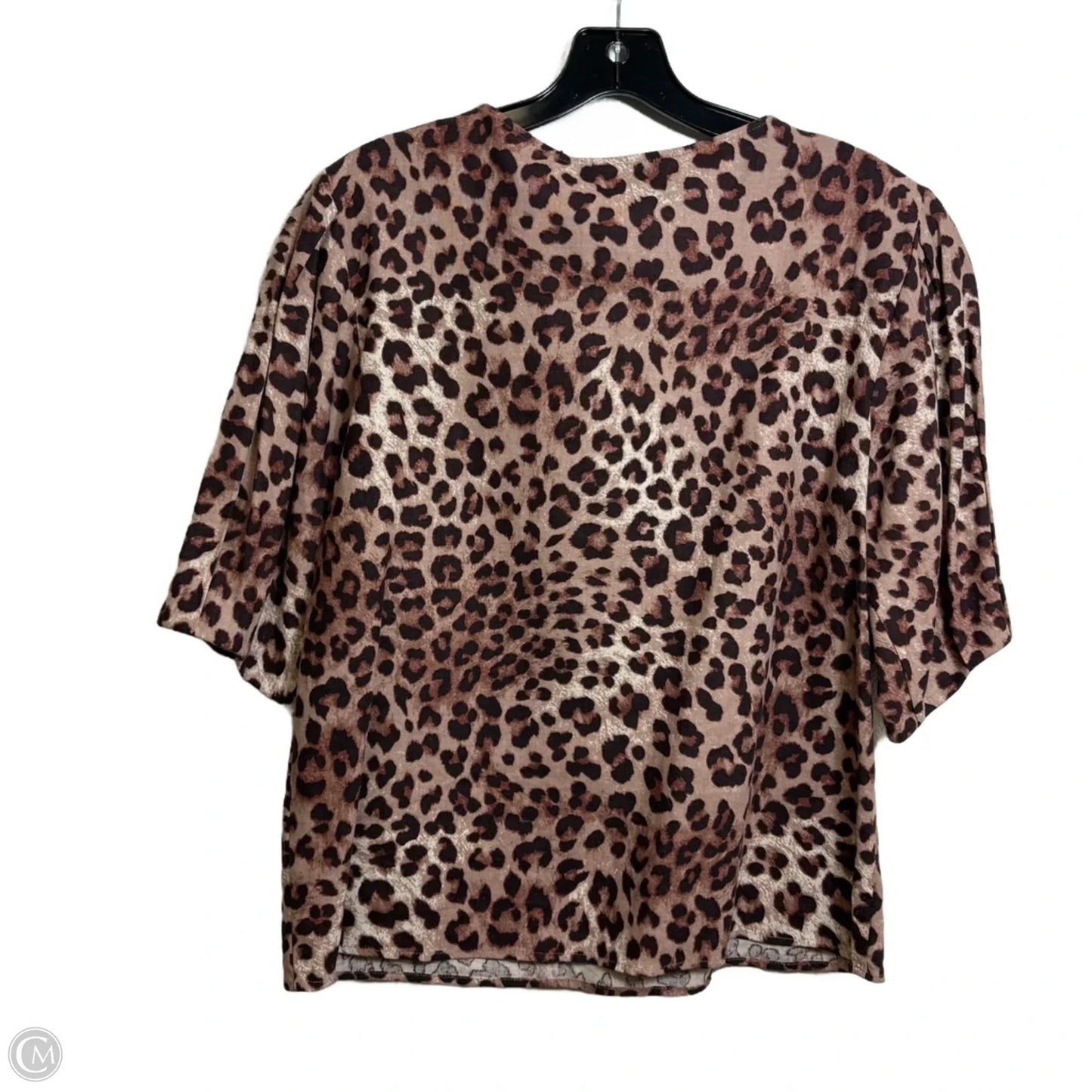 Top 3/4 Sleeve Designer By Rebecca Minkoff In Animal Print, Size: M
