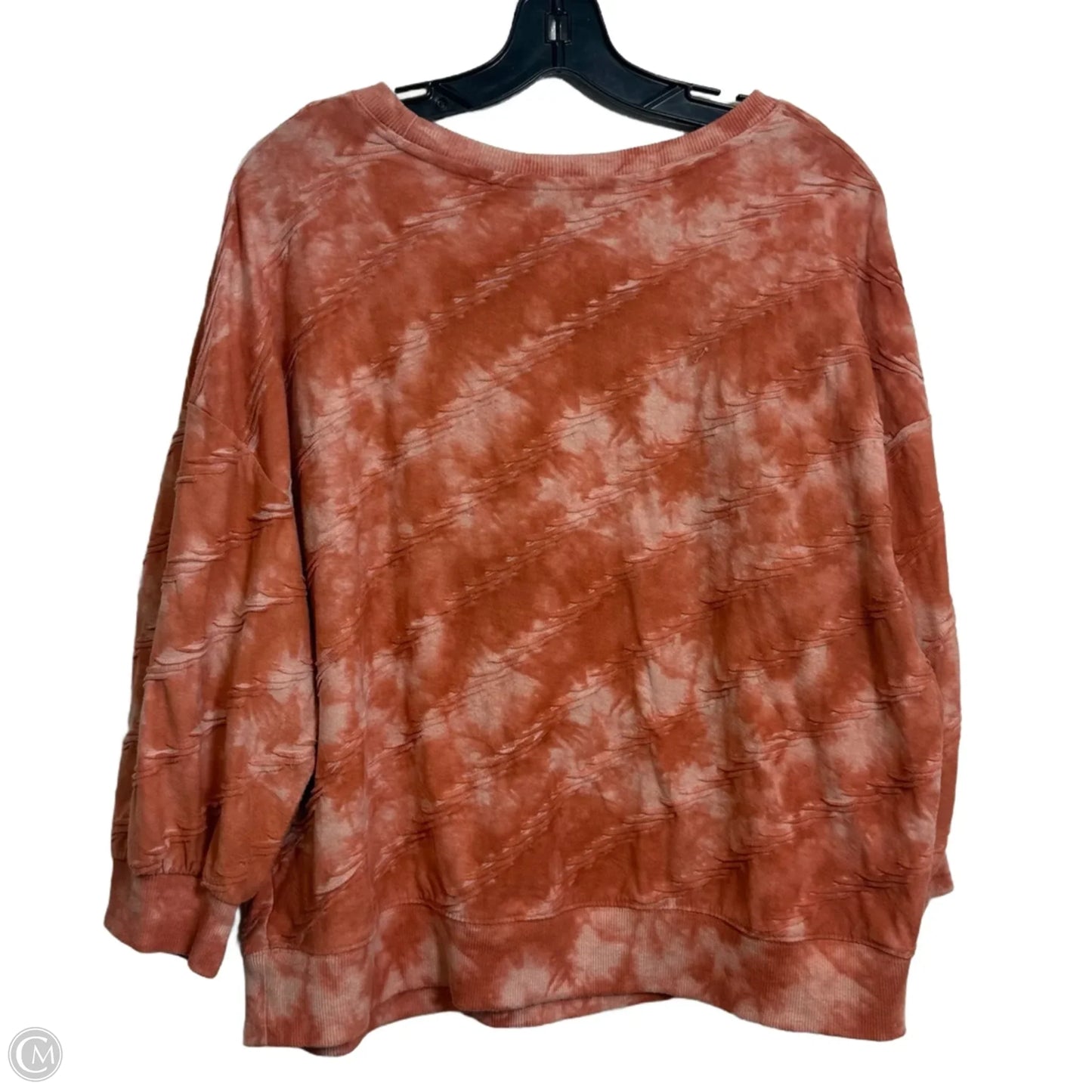 Top Long Sleeve By Simply Vera In Orange, Size: Xl