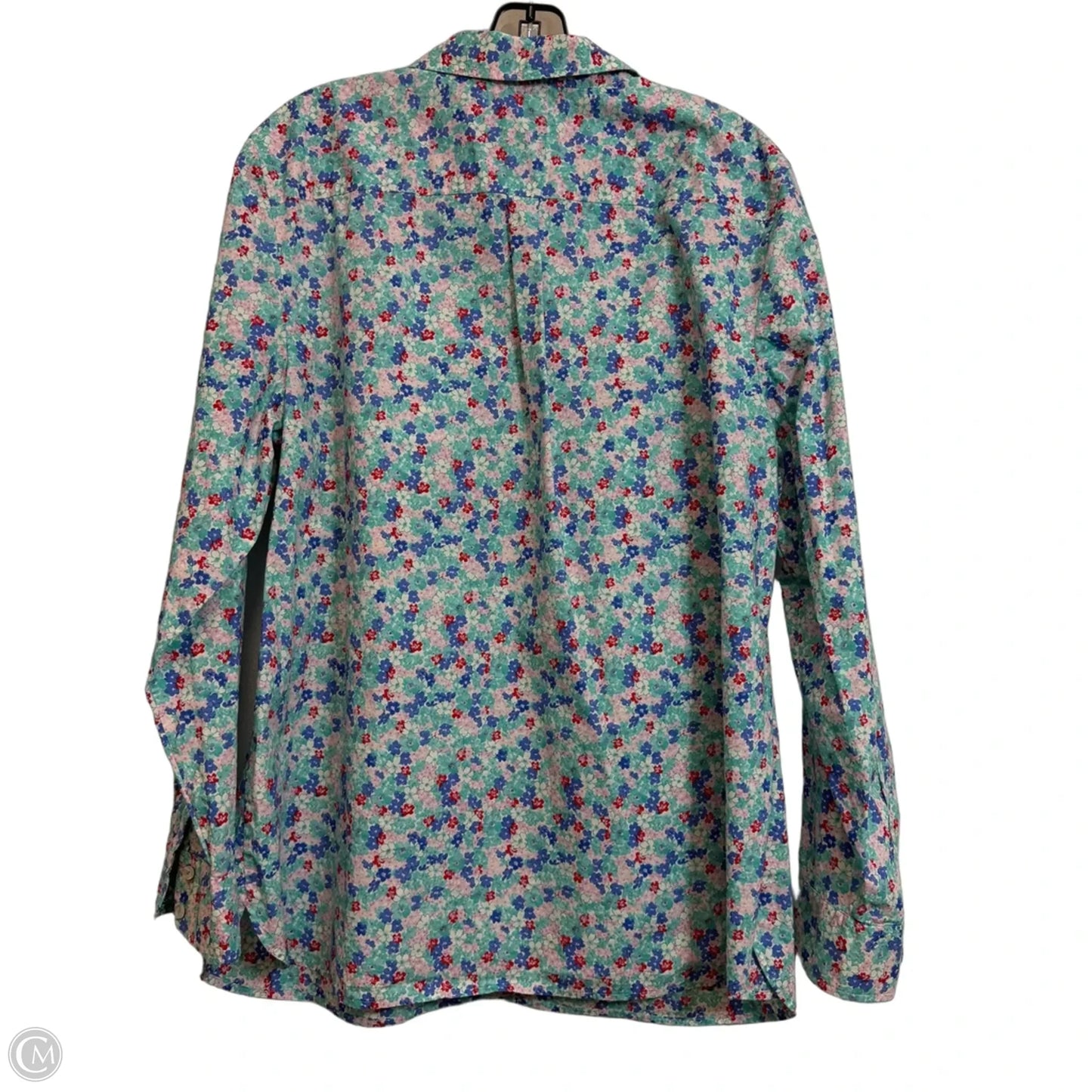 Top Long Sleeve By Talbots In Floral Print, Size: Xl