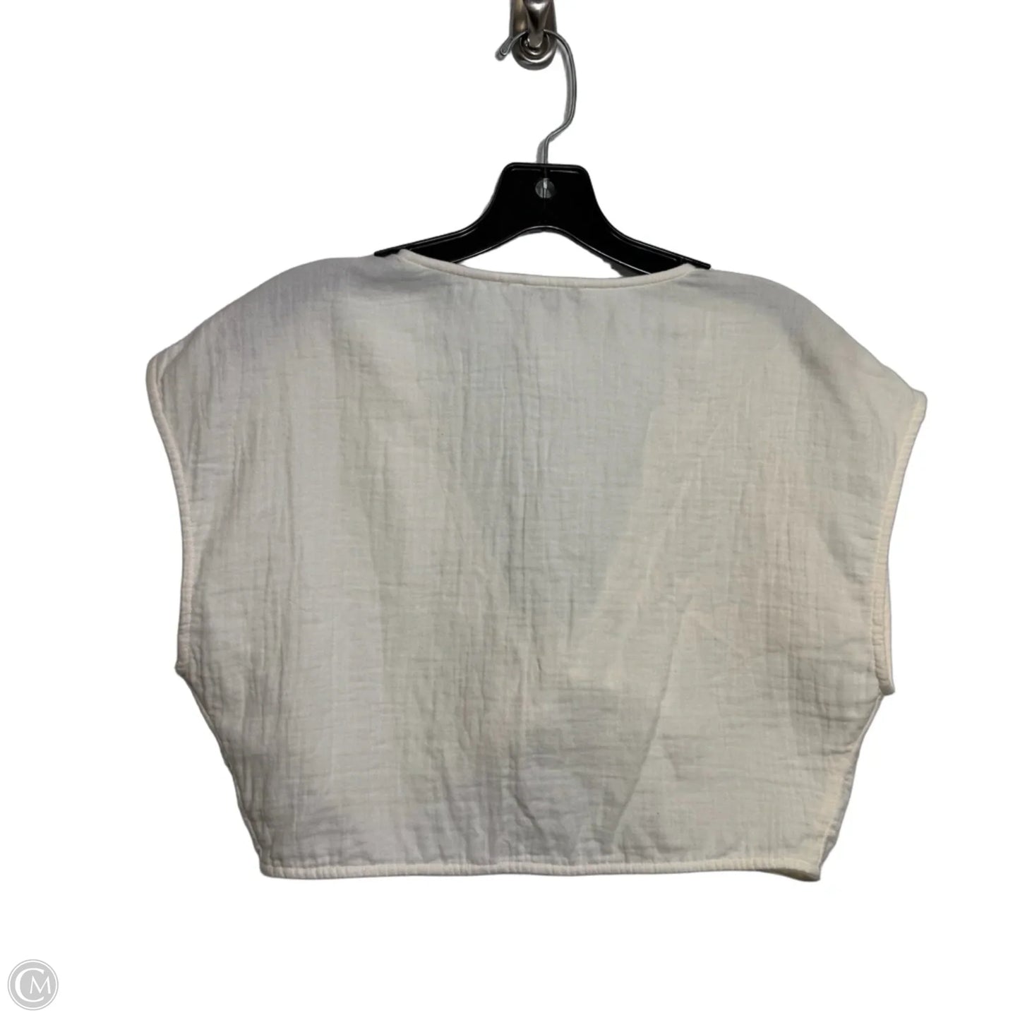 Top Short Sleeve By Madewell In White, Size: S