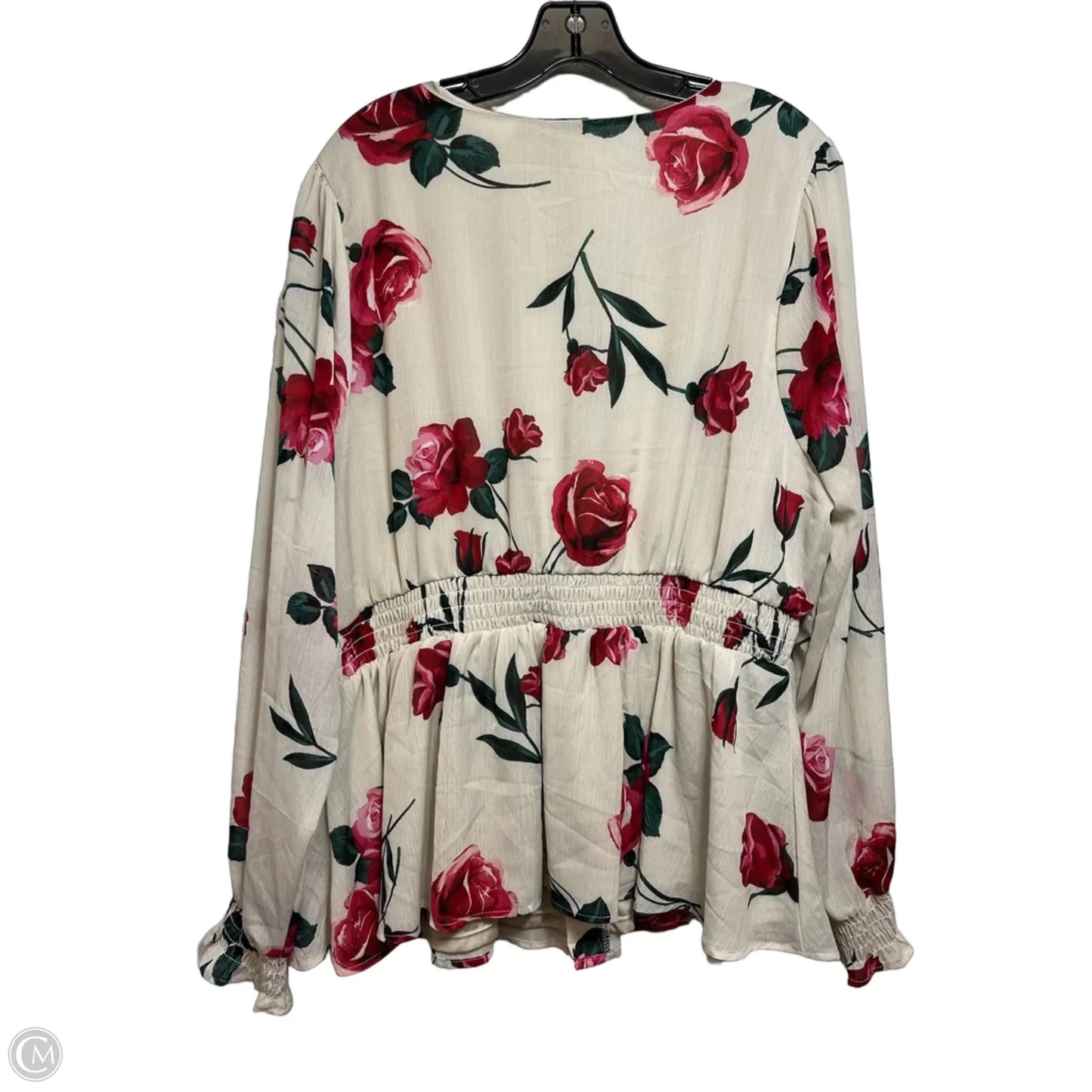 Top Long Sleeve By Torrid In Floral Print, Size: 2x