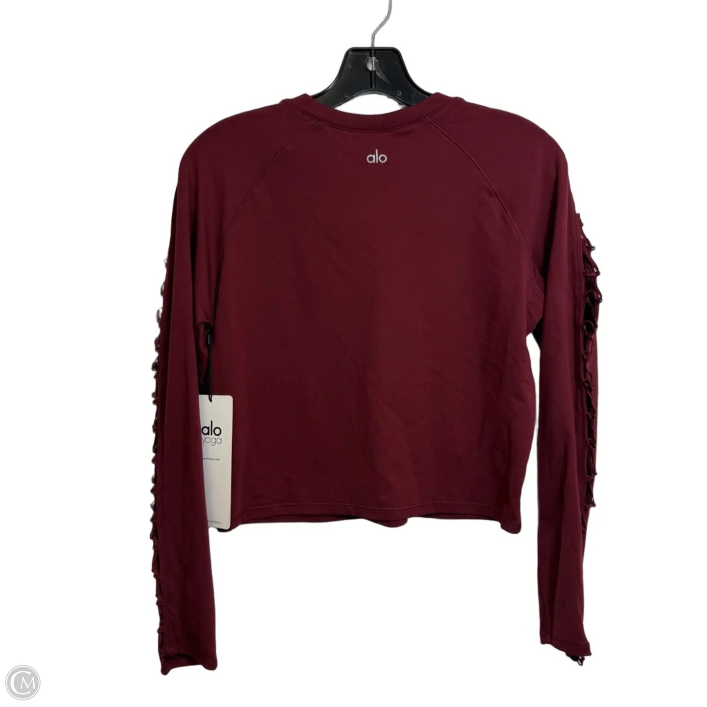 Athletic Top Long Sleeve Crewneck By Alo In Red, Size: L