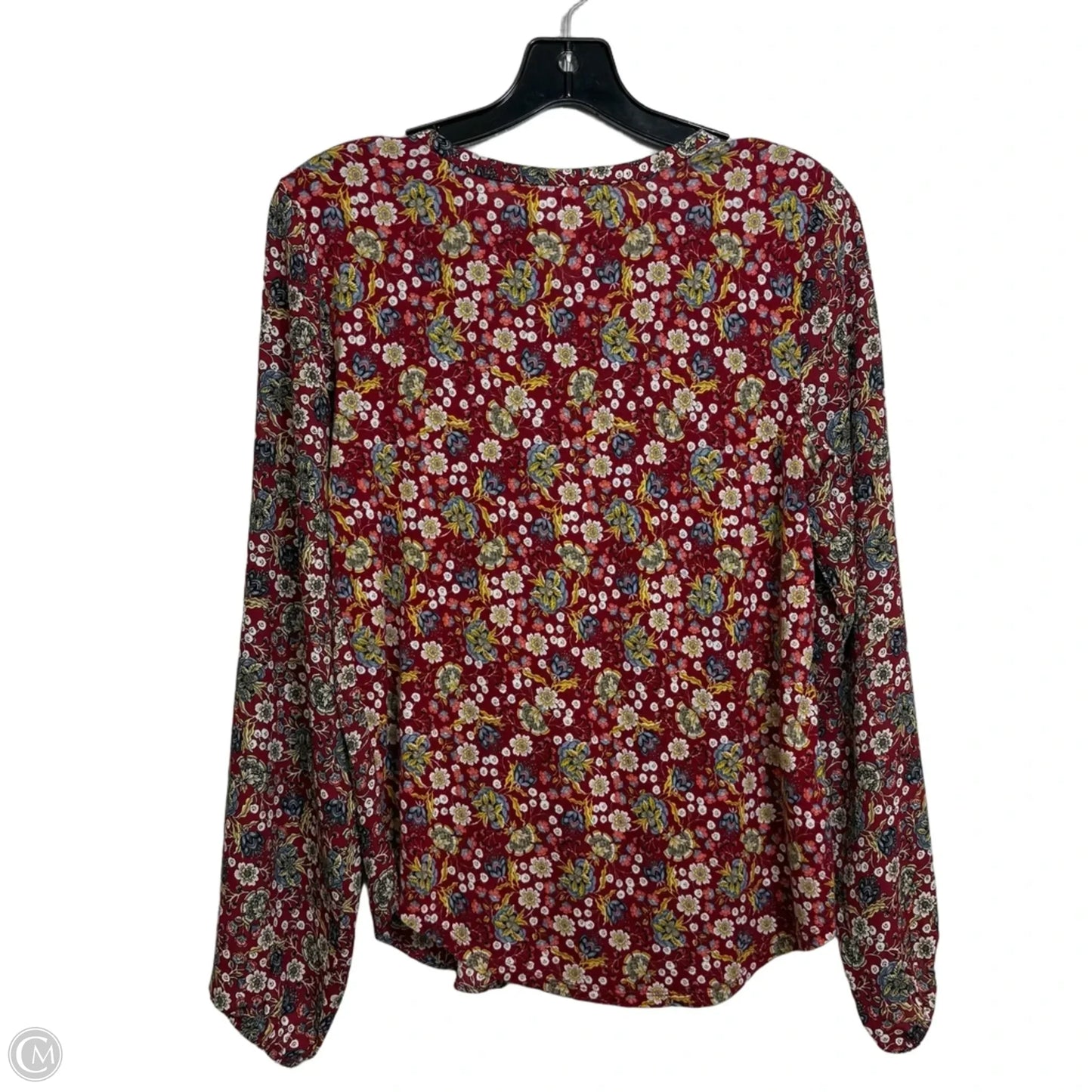 Top Long Sleeve By Loft In Red, Size: Xs
