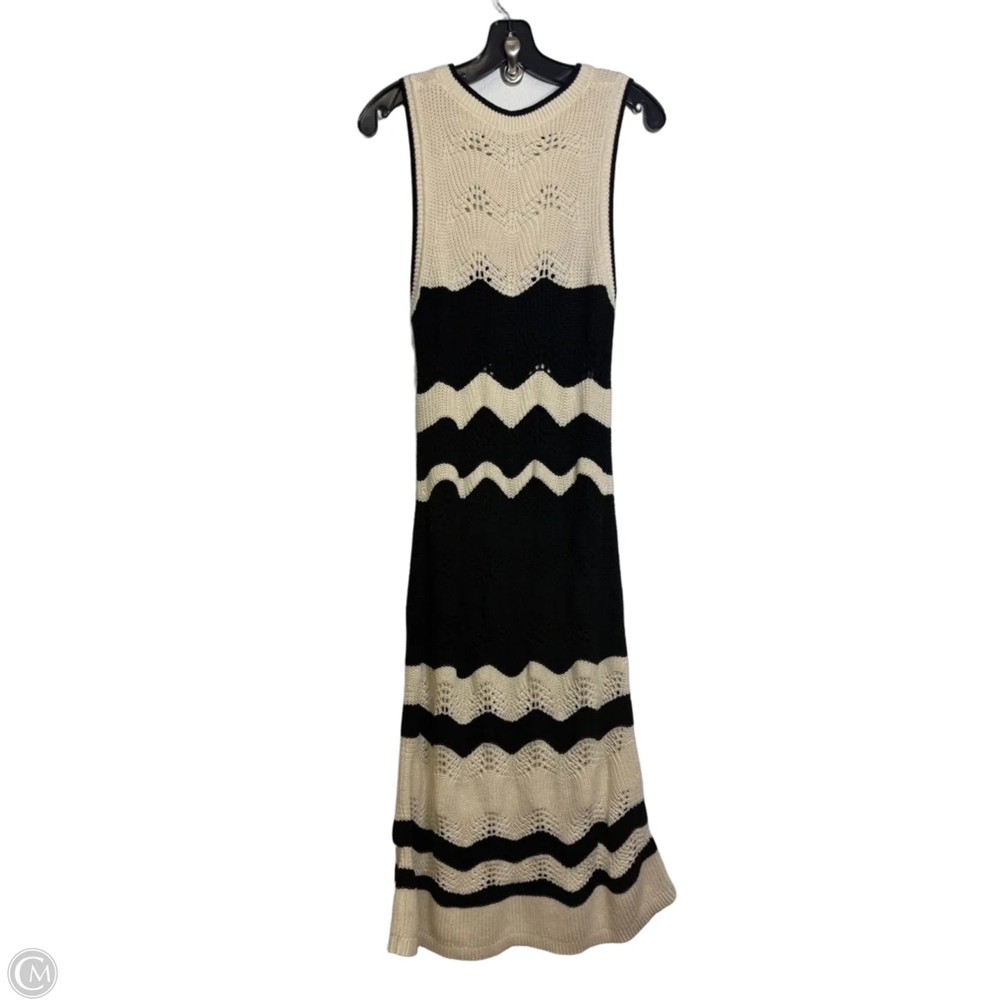 Dress Casual Maxi By Gap In Black & Cream, Size: M