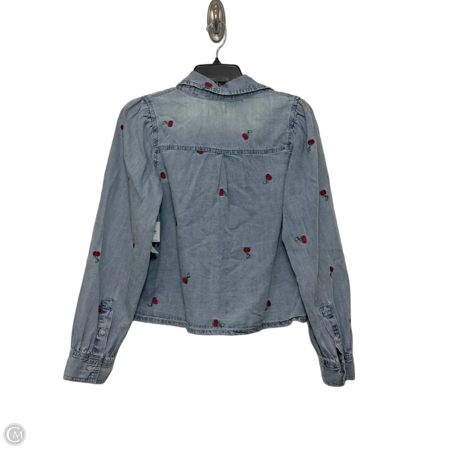 Top Long Sleeve By Kensie In Blue Denim, Size: S