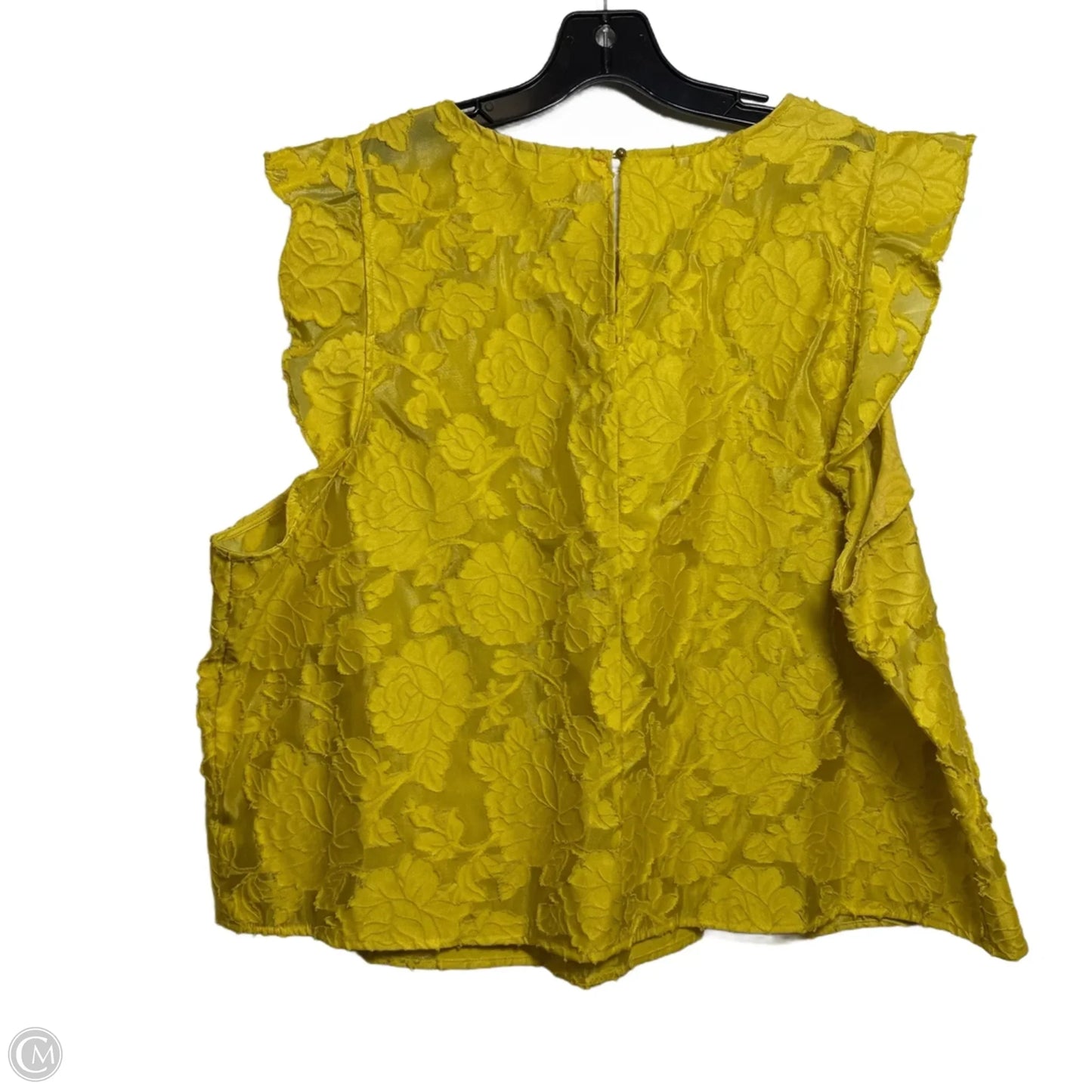 Top Sleeveless By Cmf In Yellow, Size: Xl