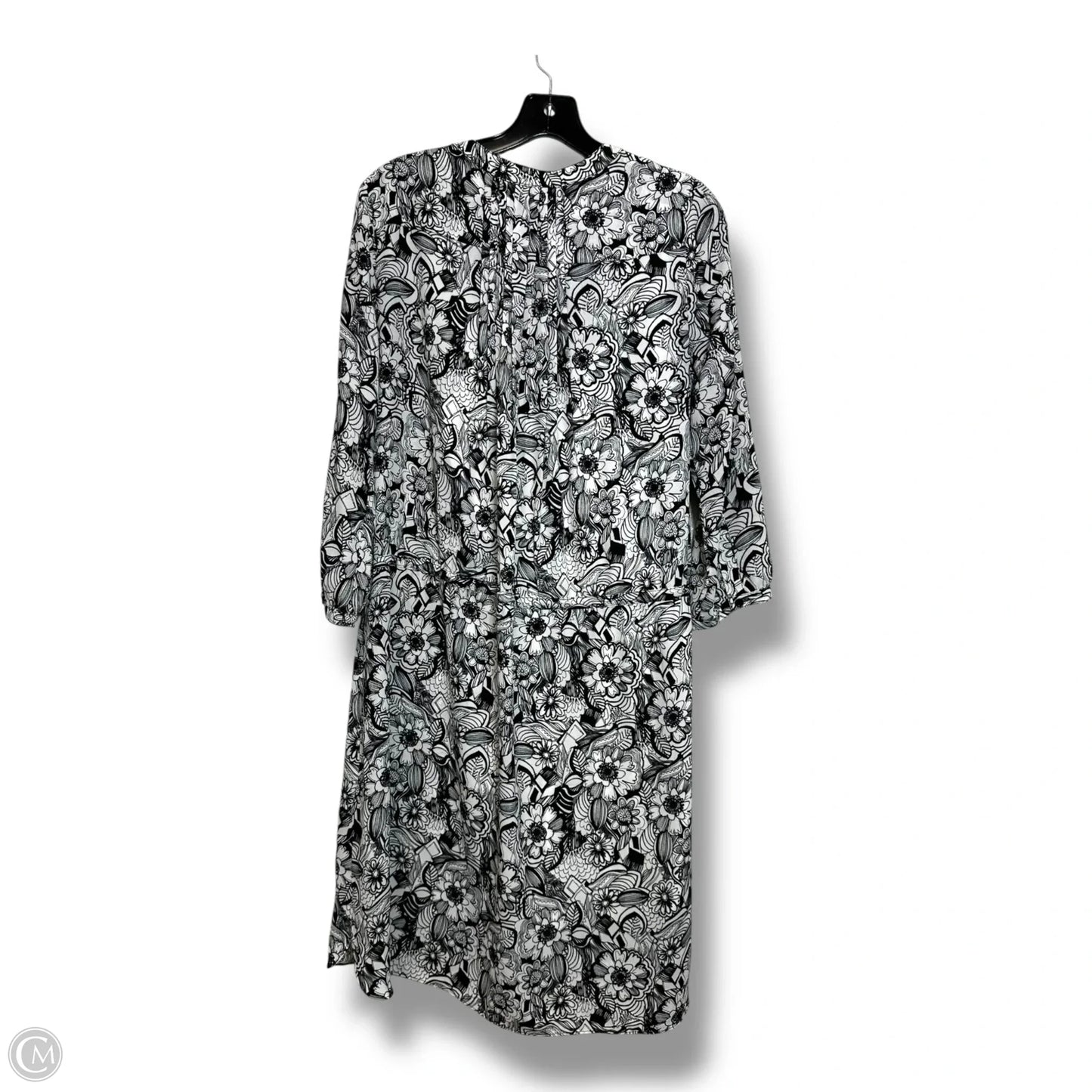 Dress Casual Short By Not Your Daughters Jeans In Black & White, Size: S